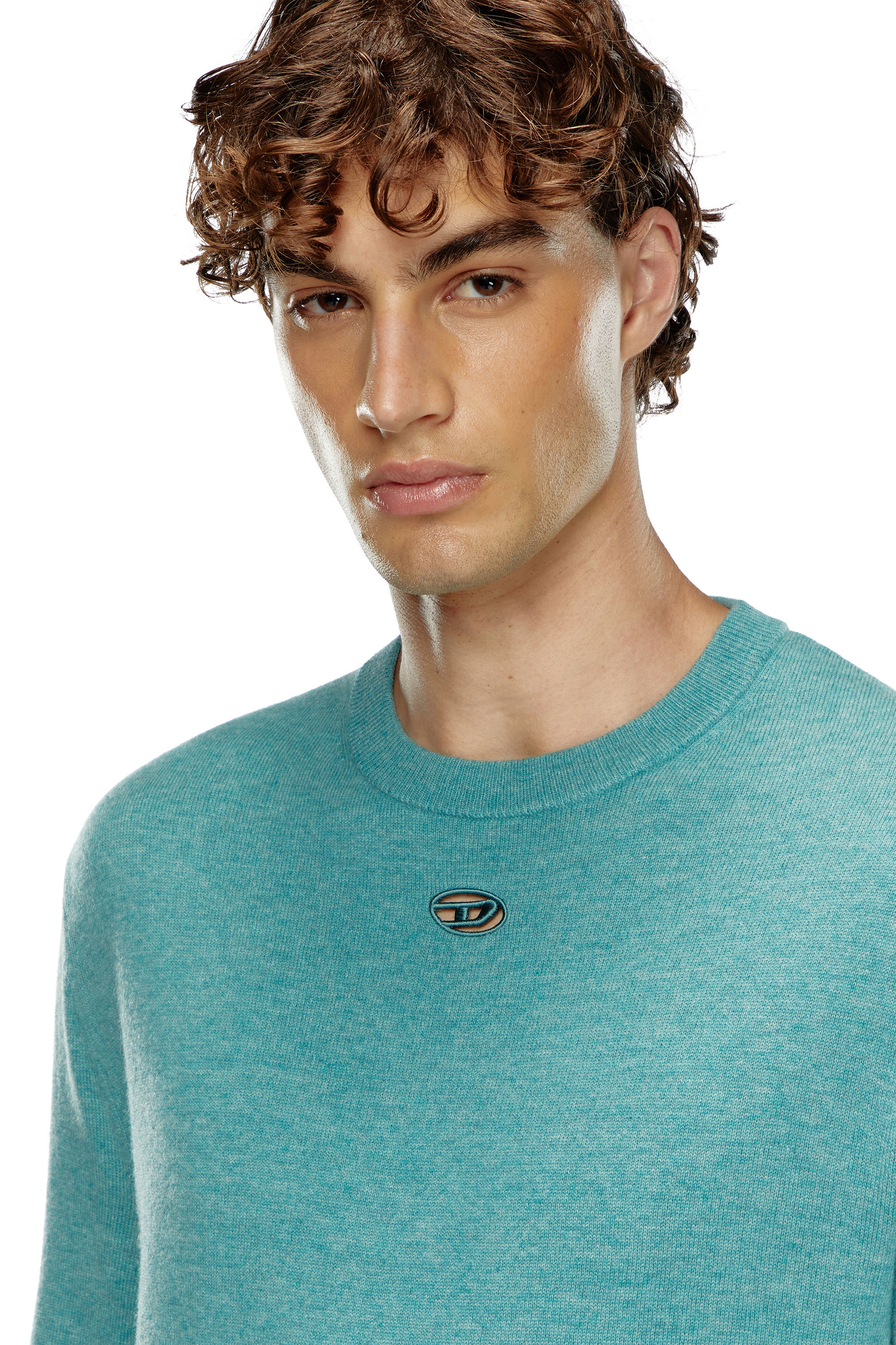 Diesel - K-VIERI, Hombre Jersey de lana y cachemira in Azul marino - Image 5