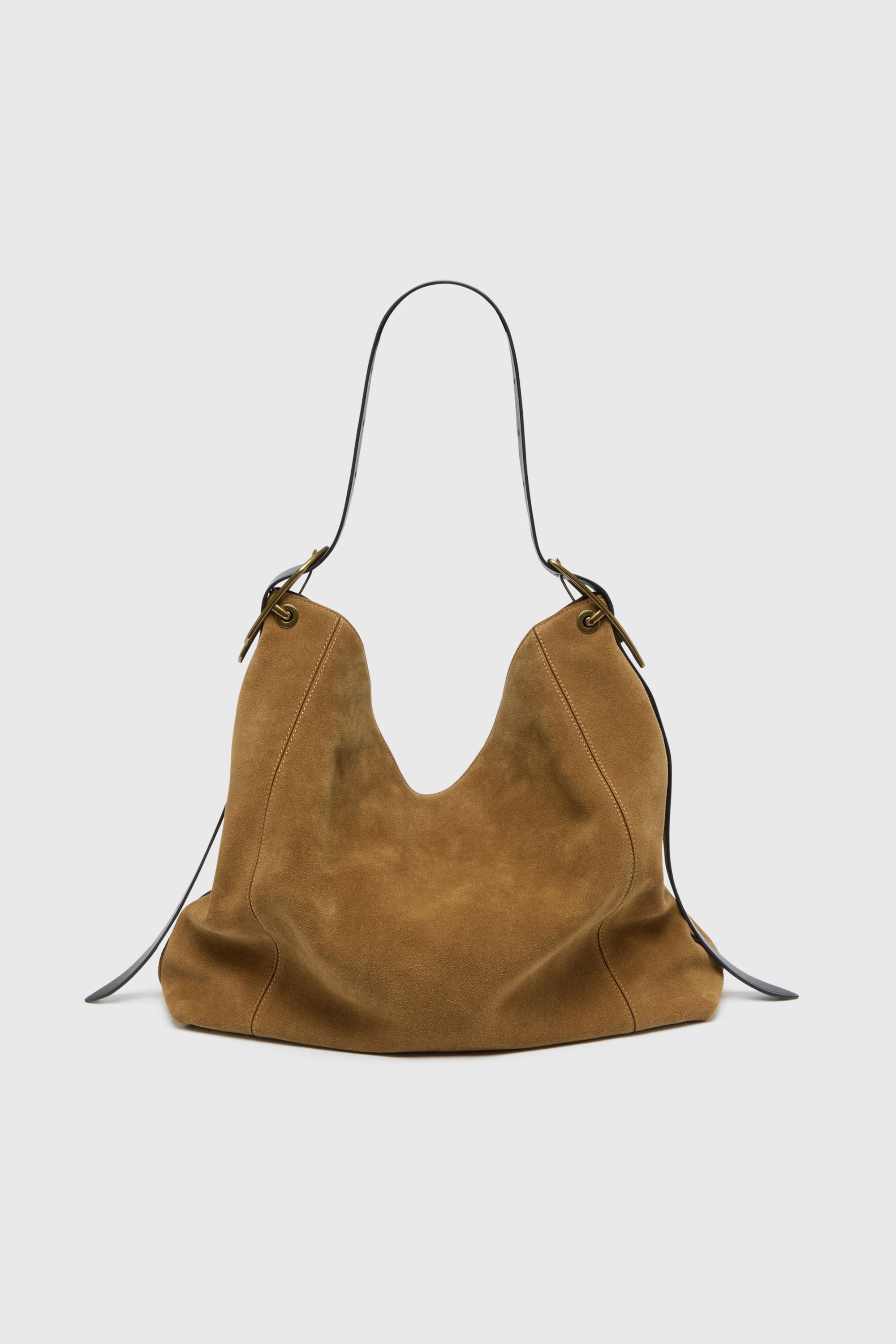 Diesel - D-LINE HOBO L, D-Line Bolso hobo en ante encerado Mujer in Marr&oacute;n - 2