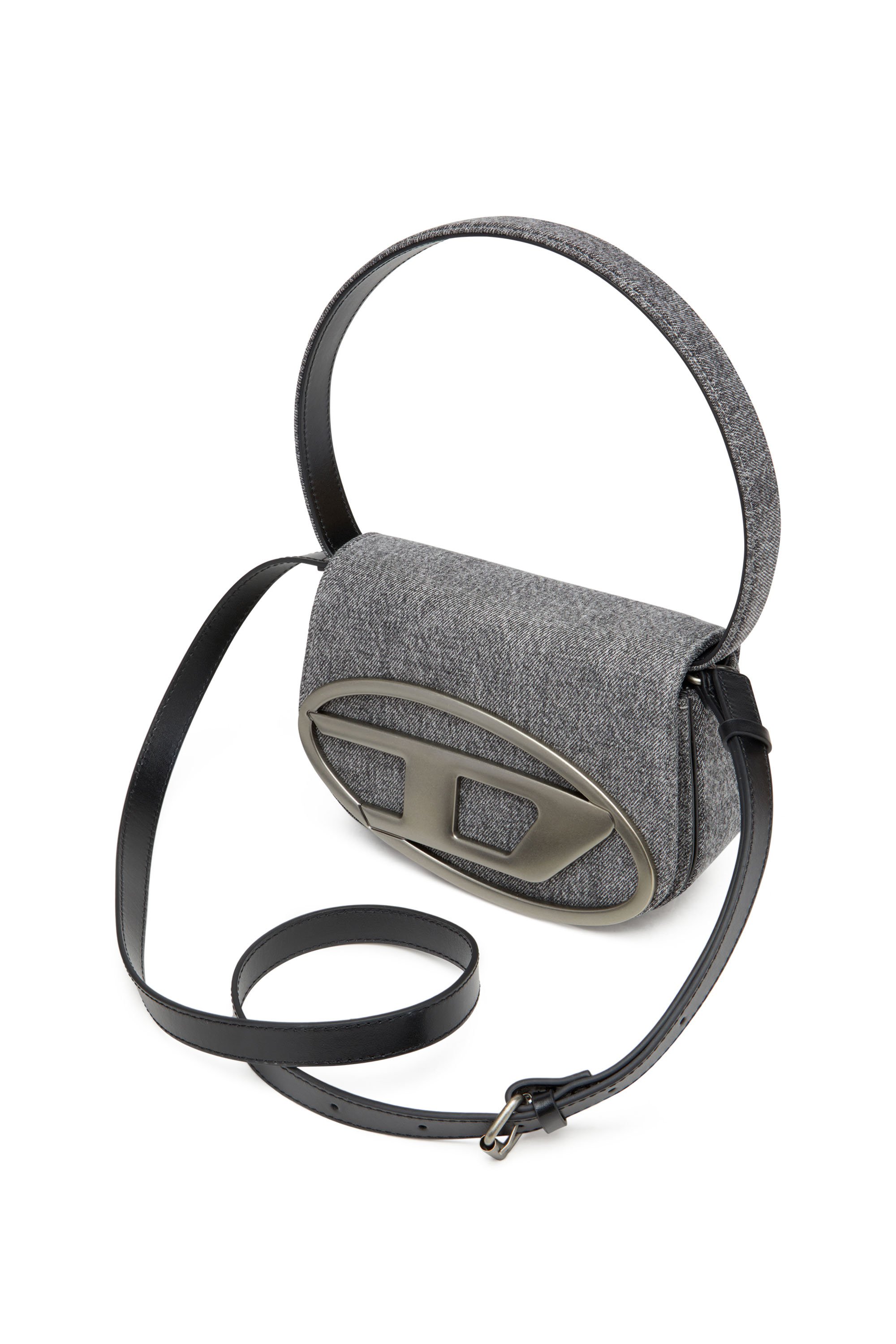 Diesel - 1DR, 1DR-Bolso de hombro icónico de denim stonewashed Mujer in Negro - 5