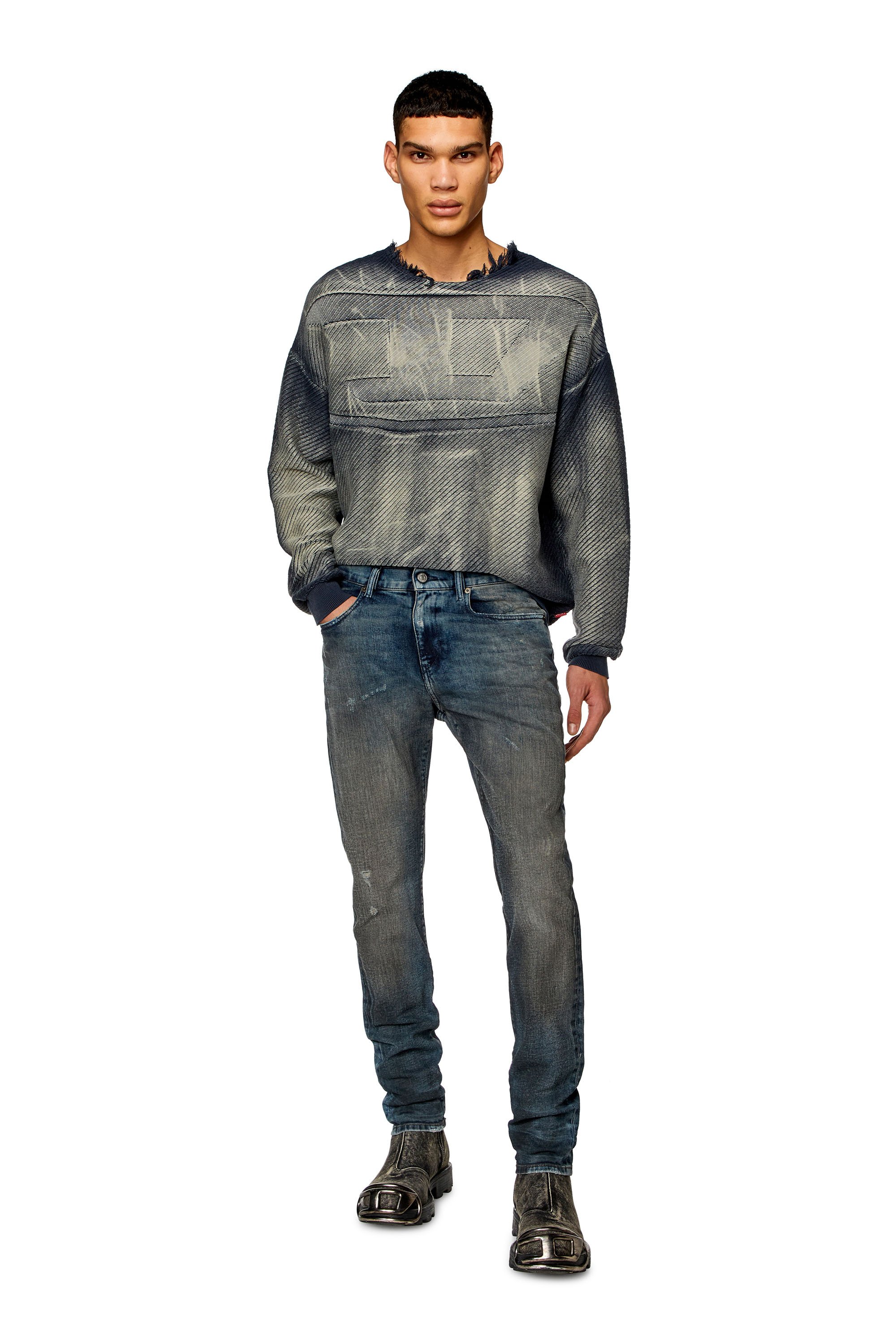 Diesel - Slim Jeans 2019 D-Strukt 09H54, Azul Oscuro - Image 1