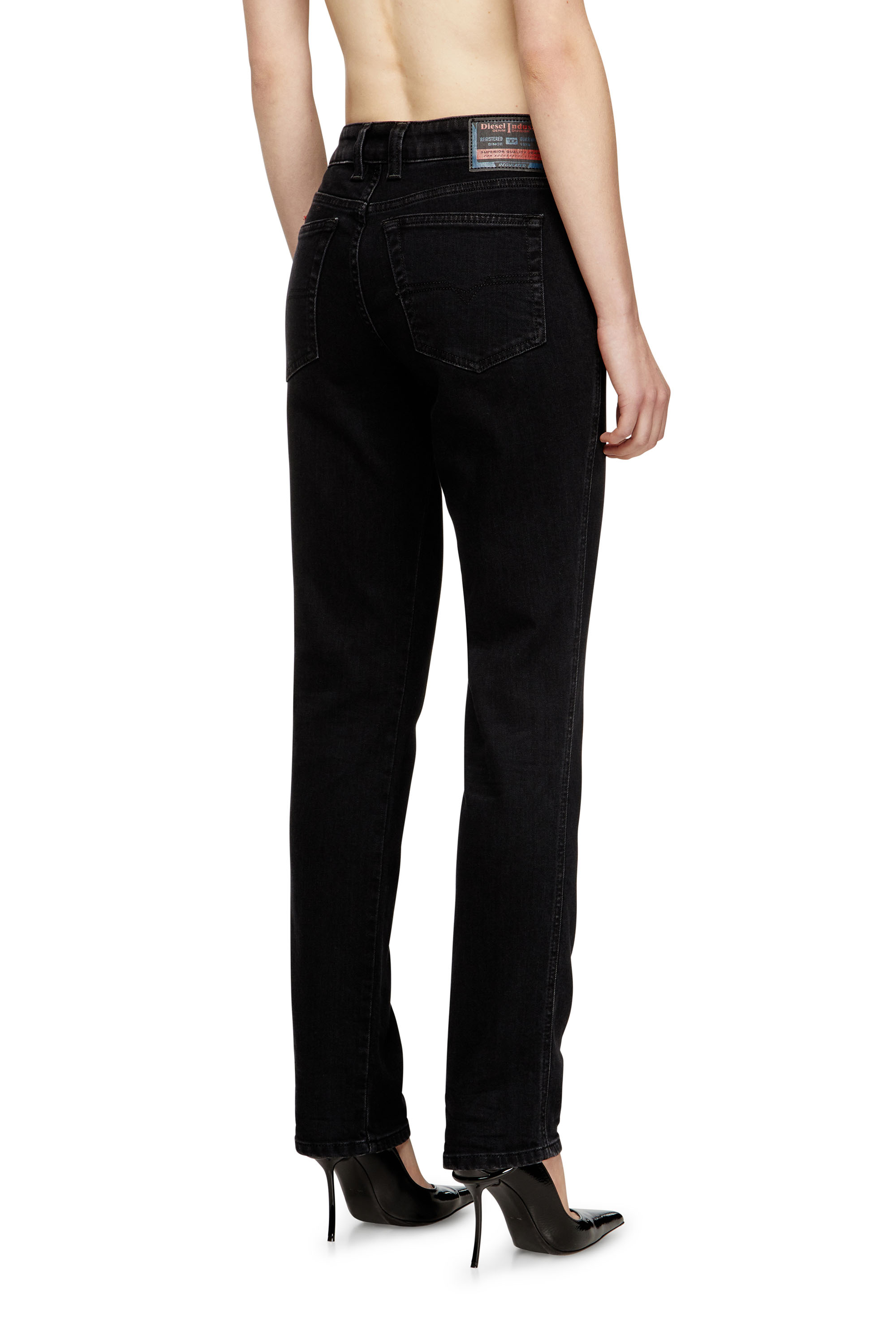 Diesel - Slim Jeans 1992 D-Jiann 09N89 Mujer, Negro/Gris oscuro - 3
