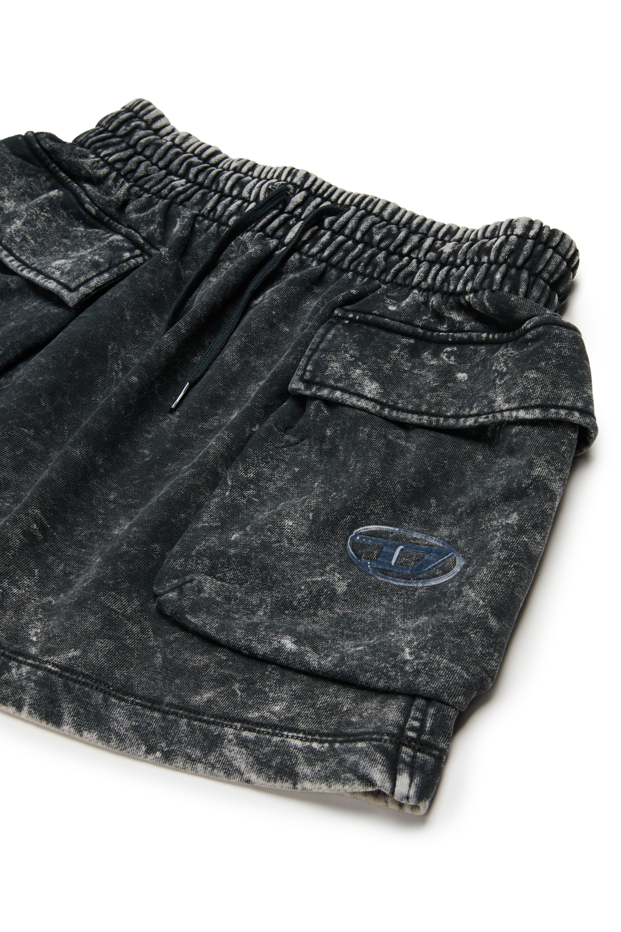 Diesel - GIONA, Falda de algodón con bolsillos cargo Mujer in Negro - 3