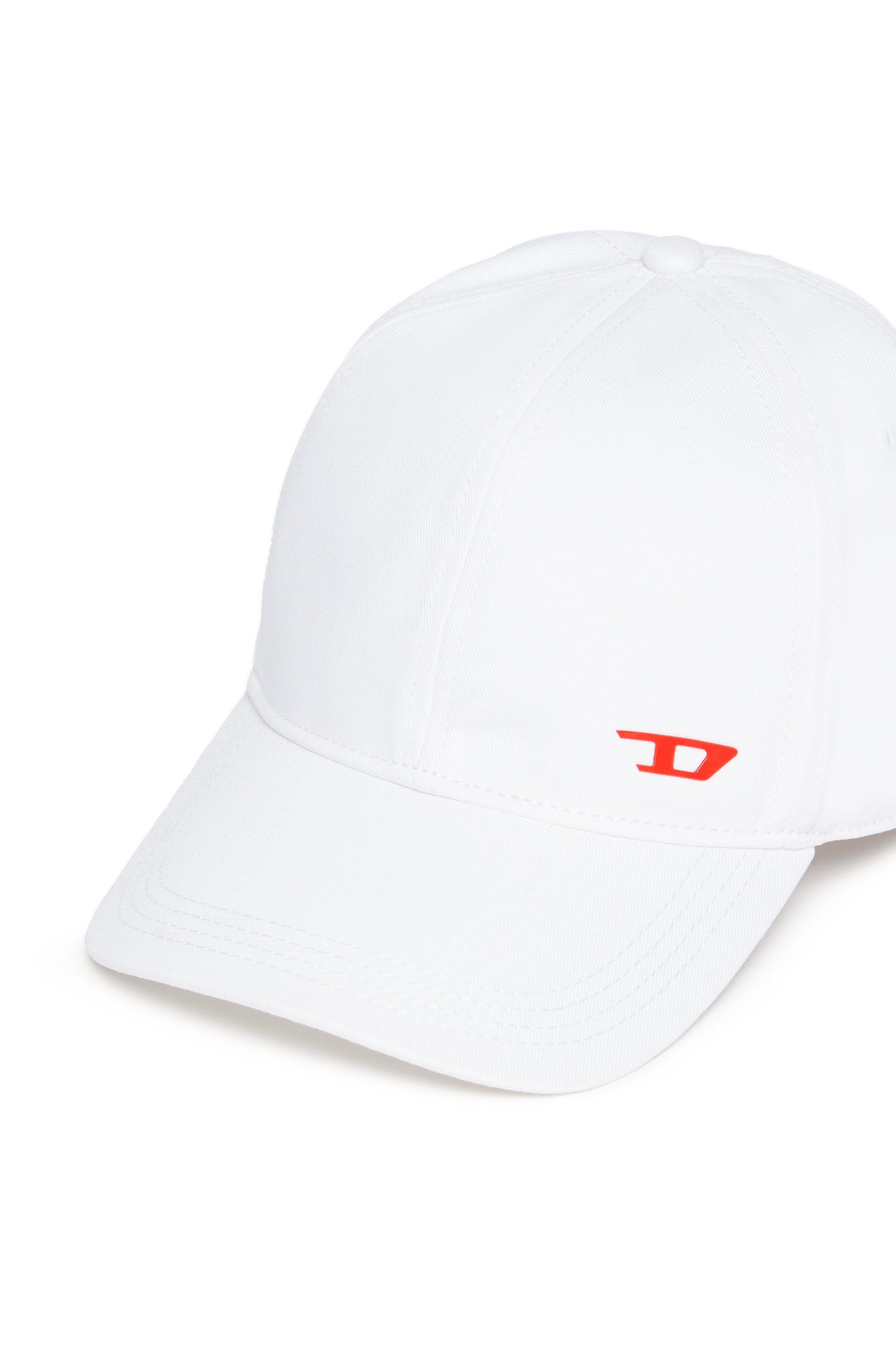 Diesel - FENSID, Man's Baseball cap with D logo in White - 3