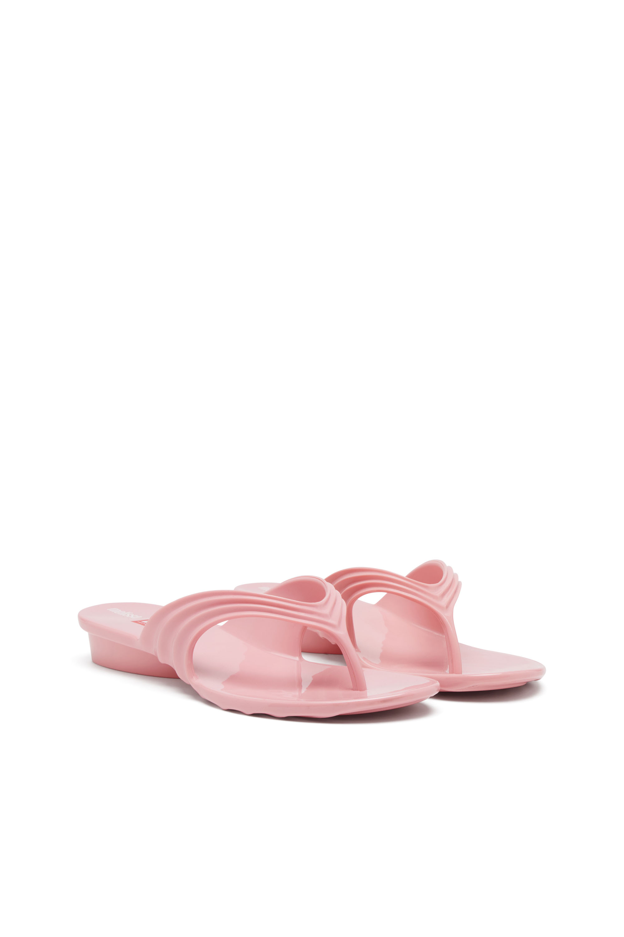 Diesel - MELISSA QUANTUM THONG, Woman's Sculptural flip-flops in Melflex® in Pink - 3