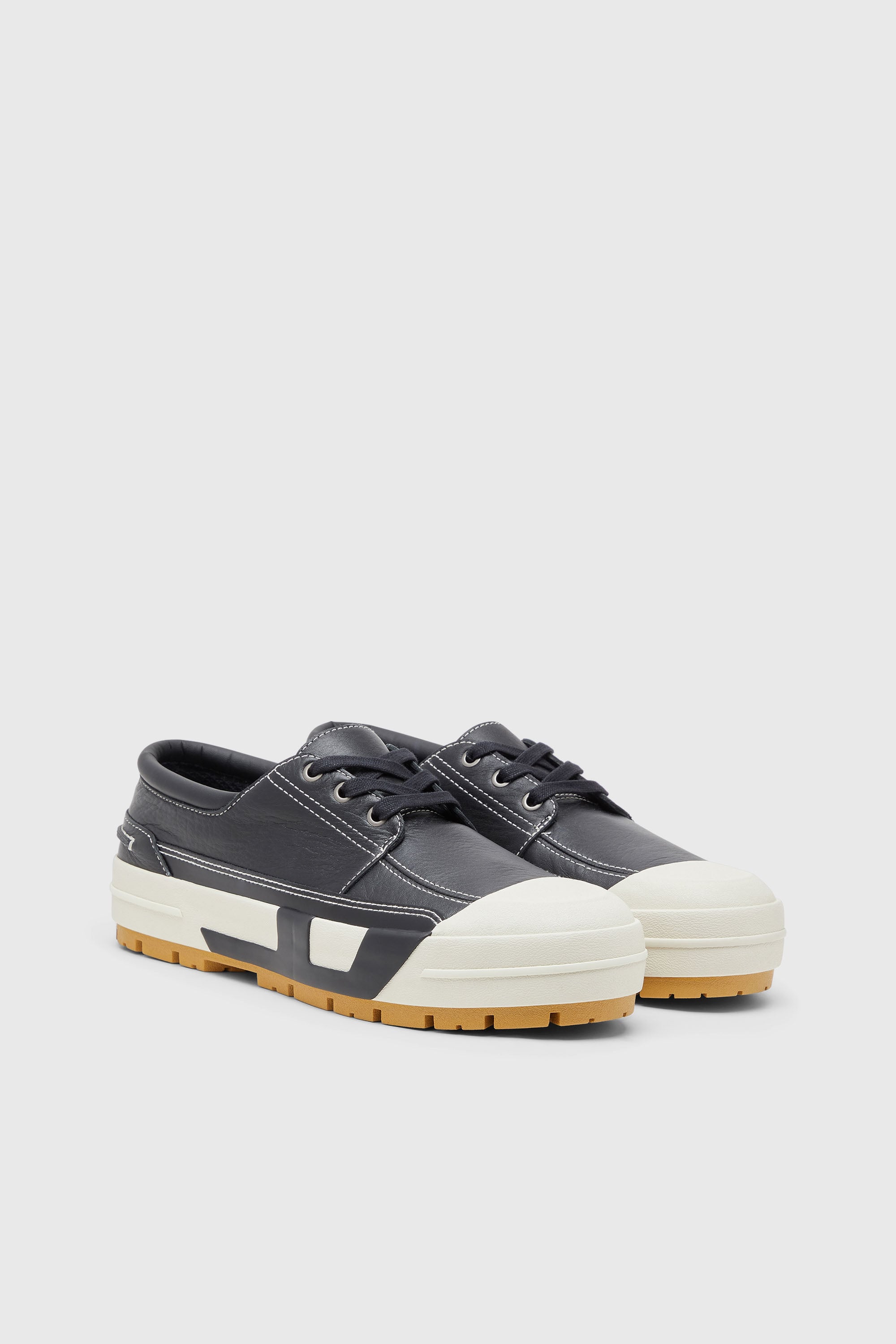 Diesel - S-D-VERSE MOCASSIN, S-D-Verse - Mocas&iacute;n h&iacute;brido de cuero Hombre in Negro - 2