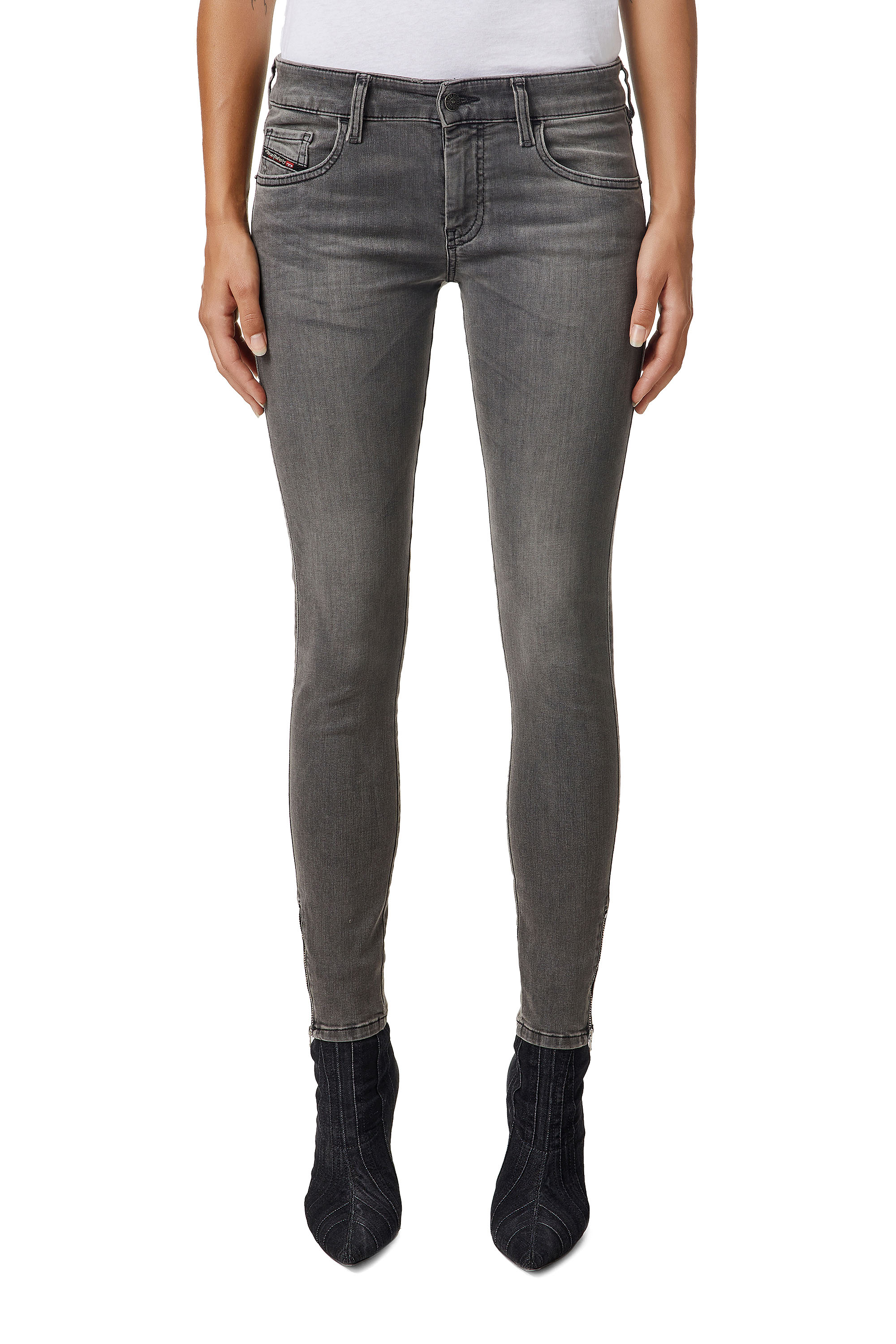 Slandy Low 069XW, Negro/Gris oscuro - Vaqueros