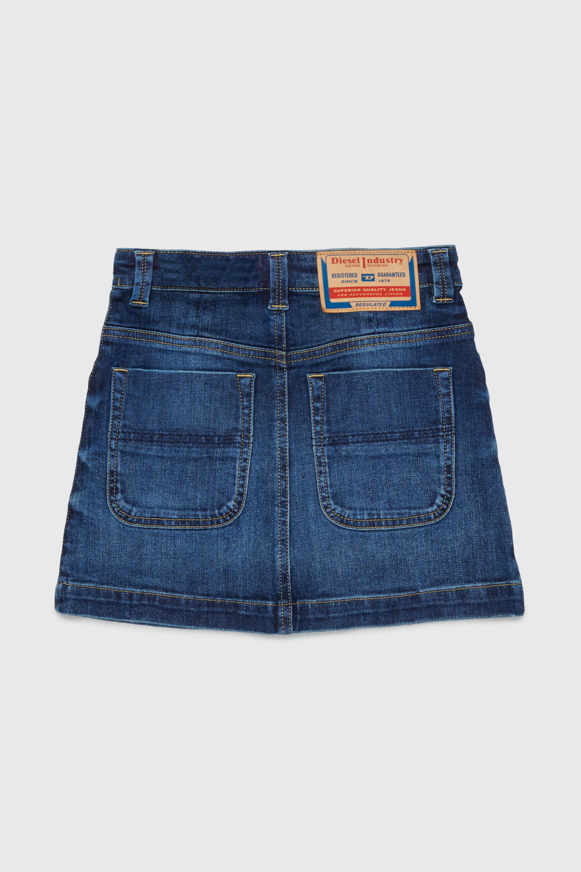 Diesel - GEALBUS, Minifalda vaquera con botones delanteros Mujer in Azul marino - 2