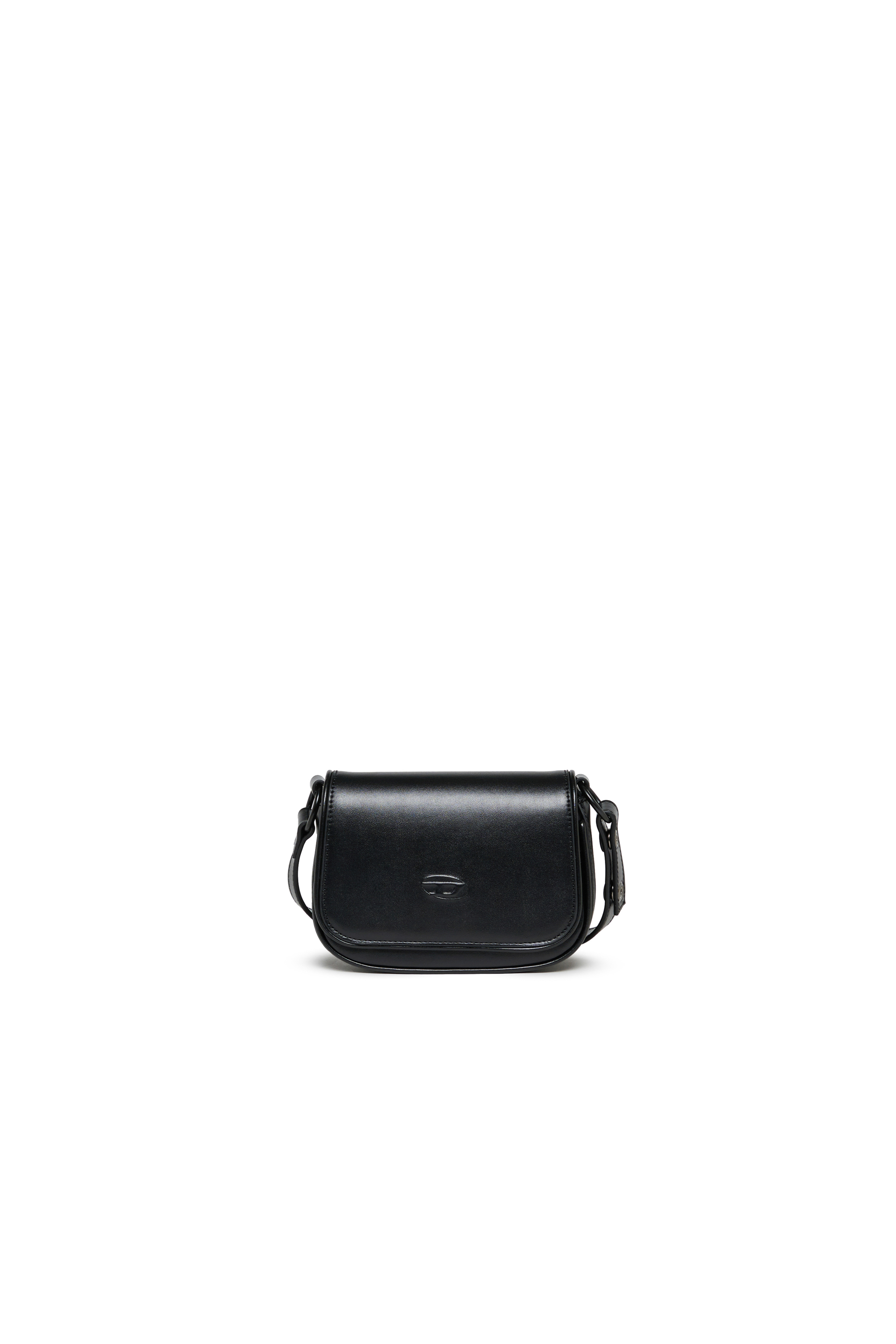 Diesel - WIRT, WIRT - Bolso bandolera con logo Oval D repujado Mujer in Negro - 1