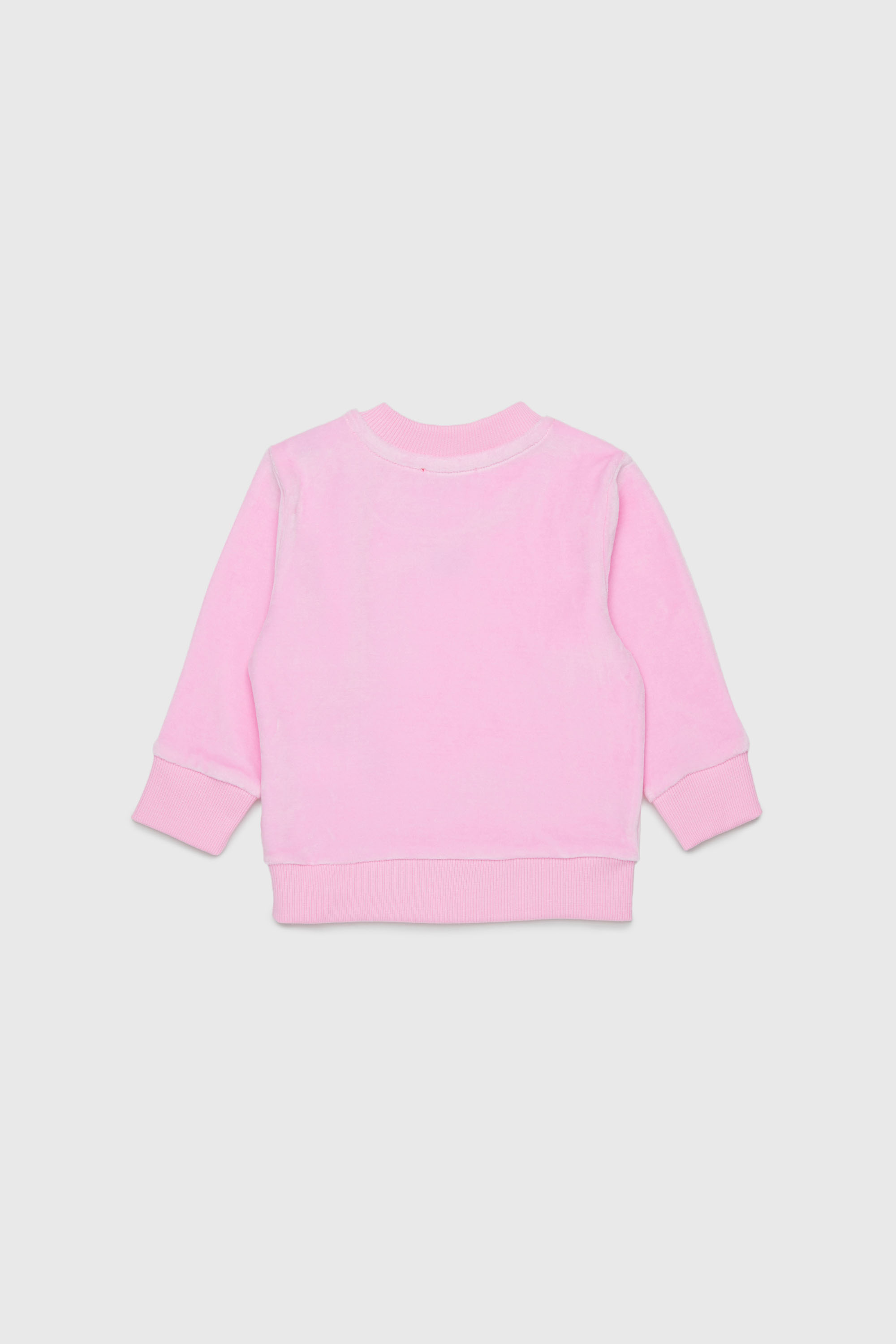 Diesel - SHENIB, Sudadera de terciopelo con bordado Oval D Hombre in Rosa - 2