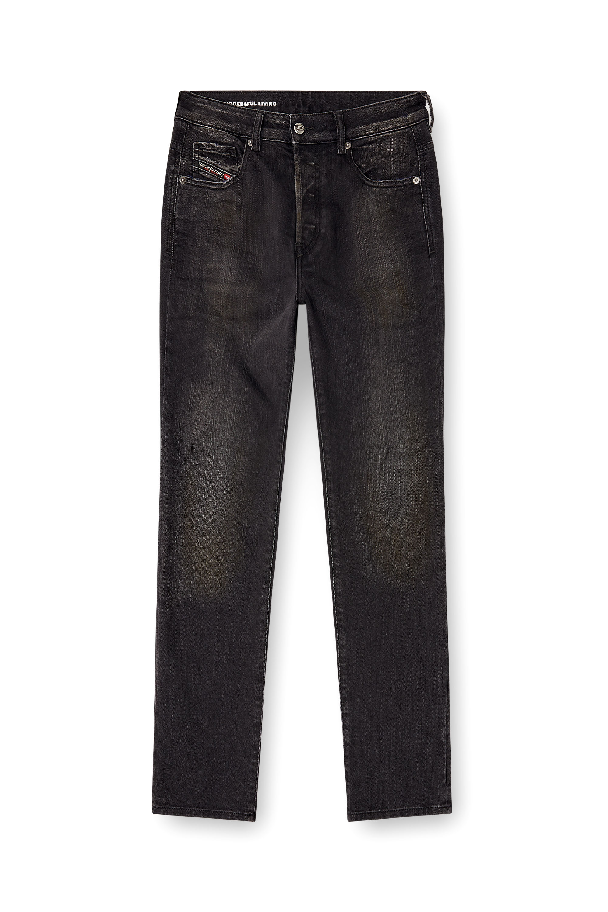 Diesel - Regular Jeans 1989 D-Mine 09M75 Mujer, Negro/Gris oscuro - 3