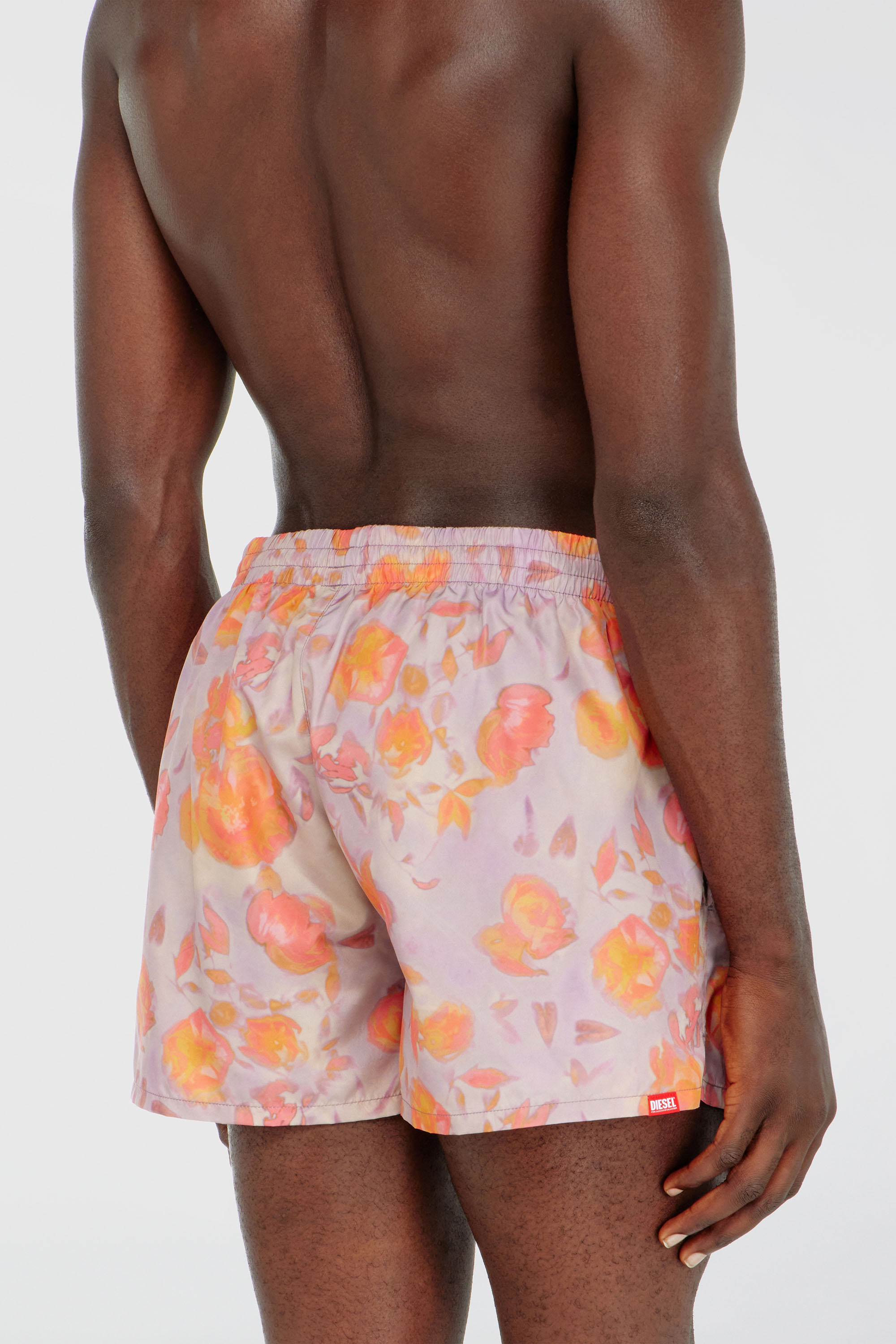 Diesel - OLLY-34-D-CORE, Ba&ntilde;ador met&aacute;lico con estampado floral Hombre in Morado - 3
