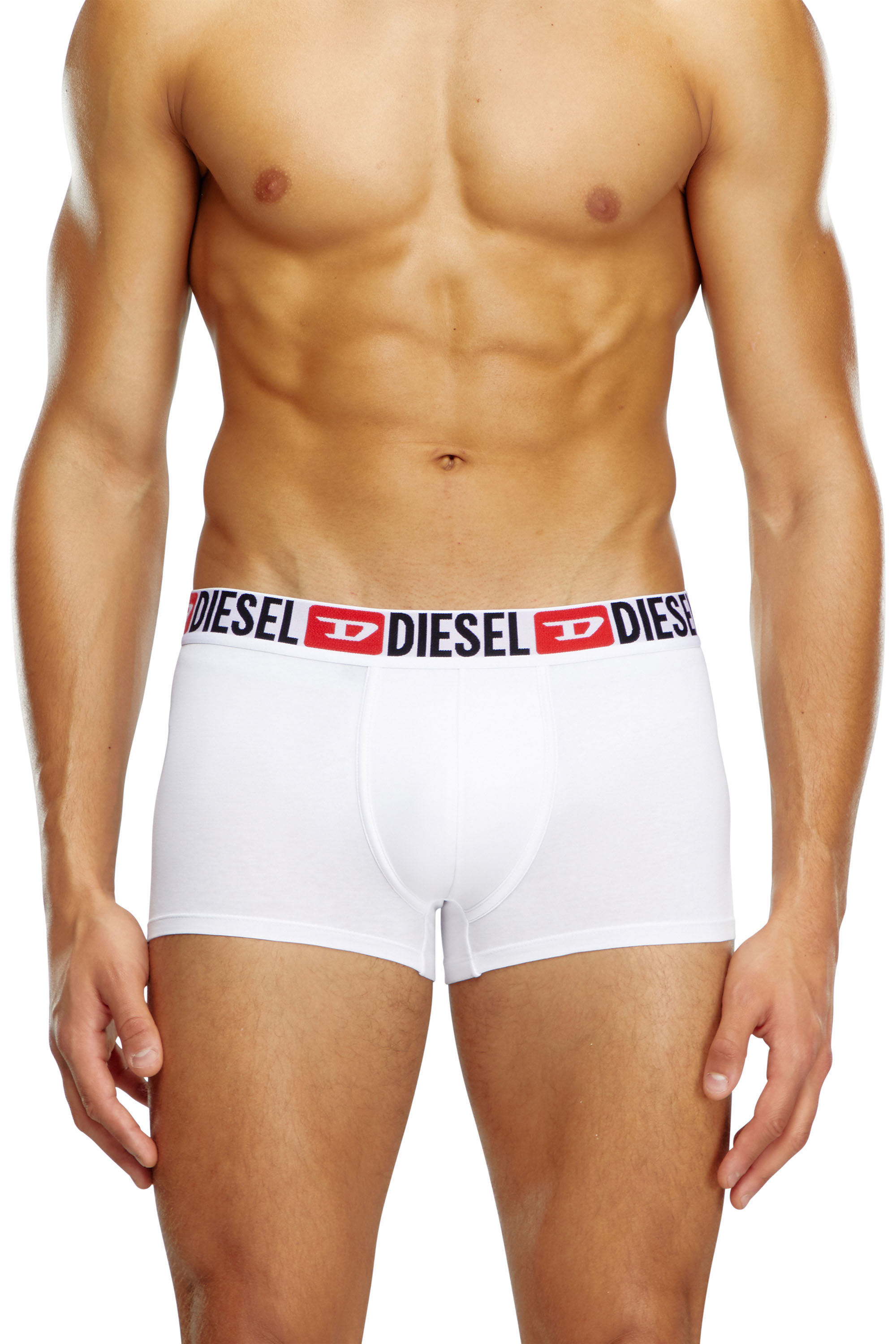 Diesel - UMBX-DAMIENTHREEPACK, Hombre Set de tres calzoncillos bóxer con logotipo en la cintura in Blanco - Image 2