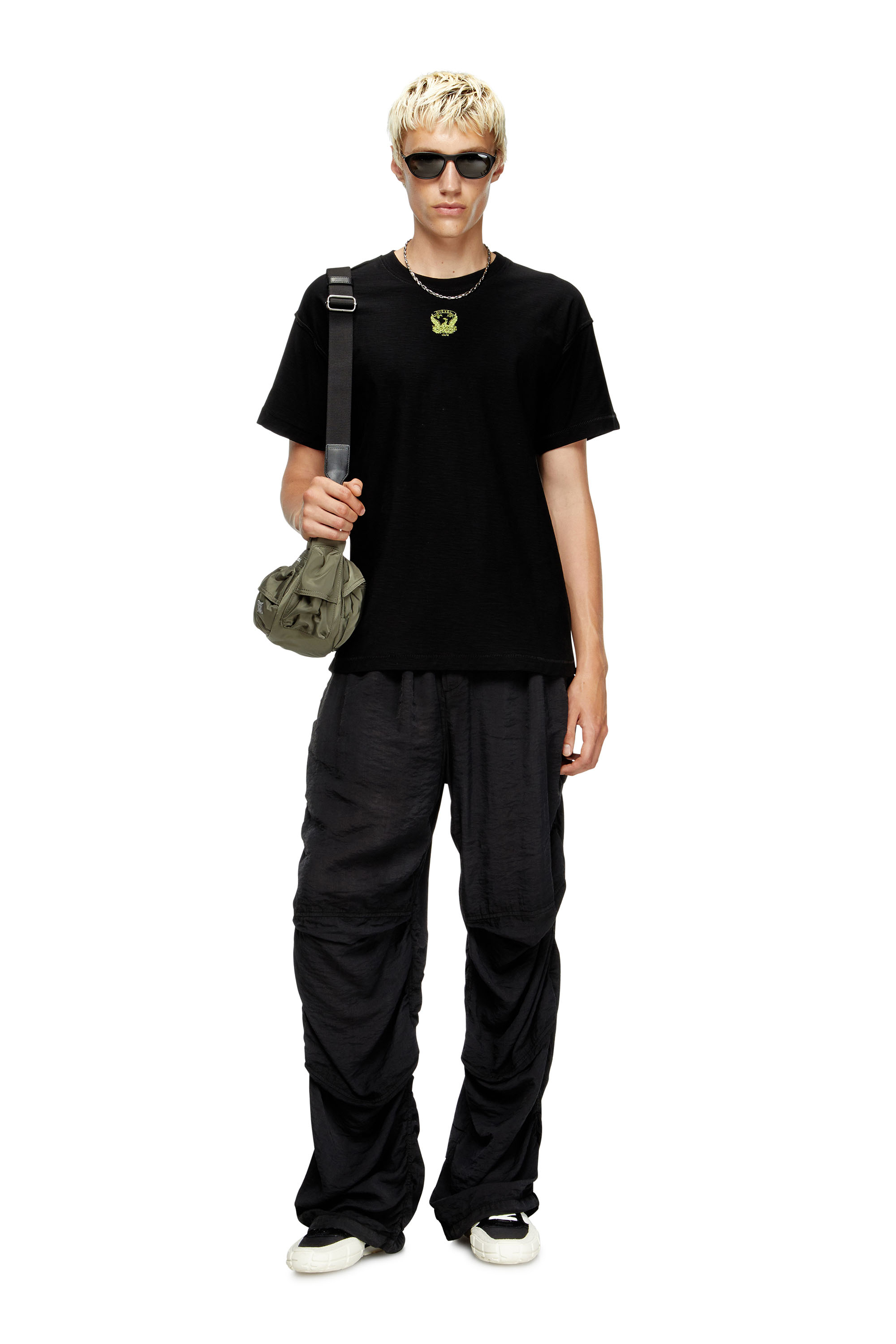 Diesel - T-NORM-T13, Sudadera con ave fénix bordada Hombre in Negro - 2