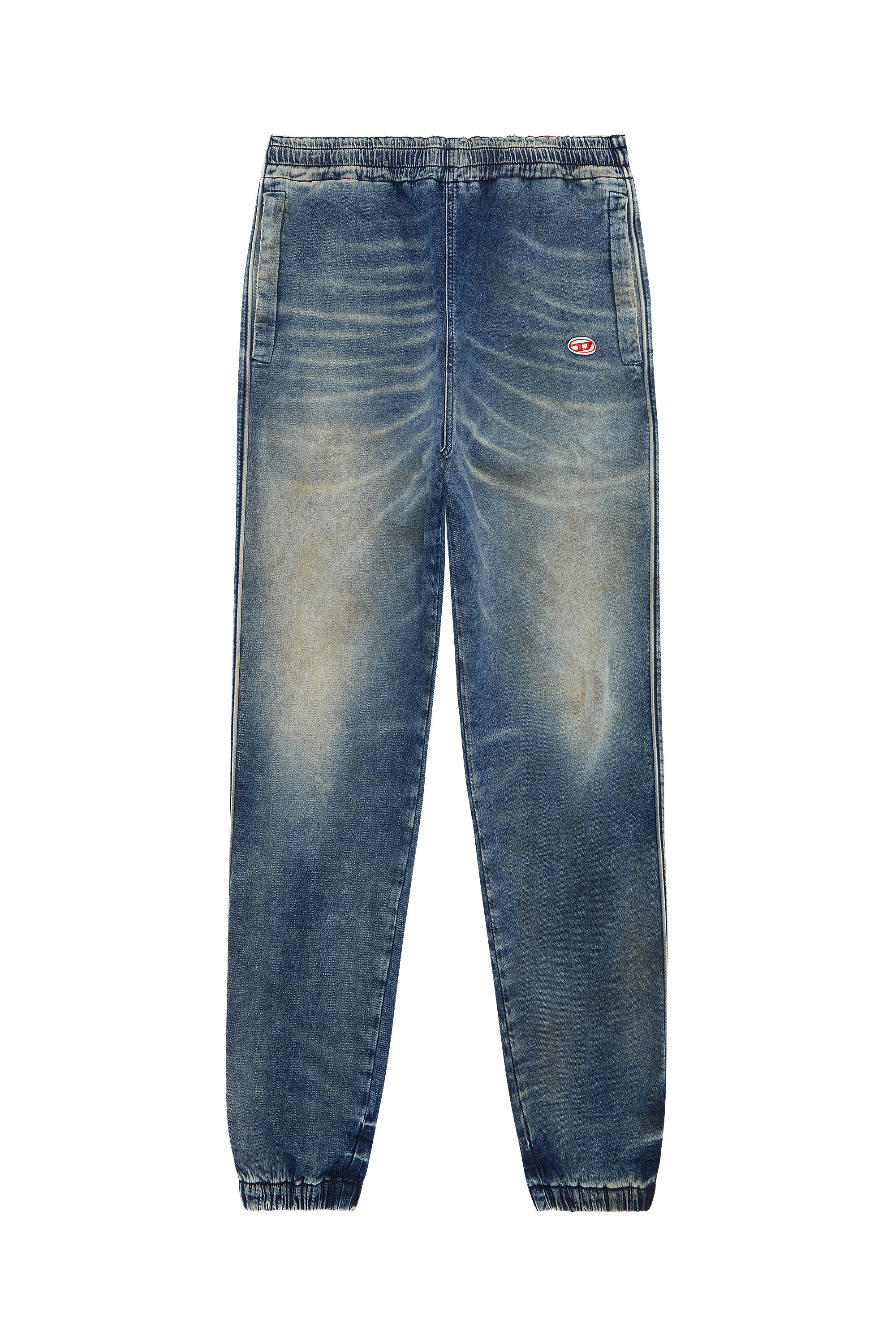 Diesel - Tapered D-Lab Track Denim 068FN, Azul Oscuro - Image 5