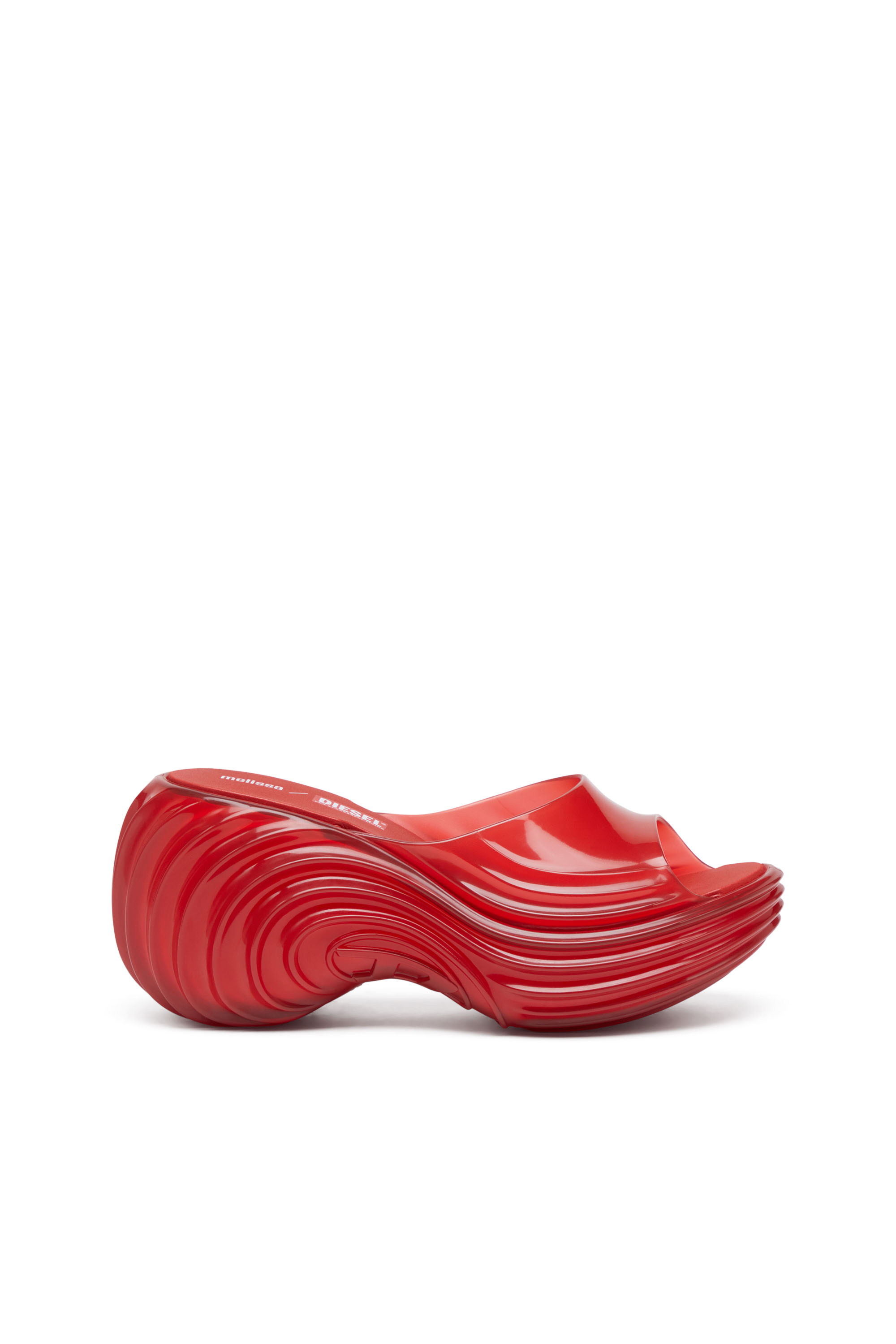 Diesel - MELISSA QUANTUM PLATFORM, Zueco de plataforma en Melflex® Mujer in Rojo - 1