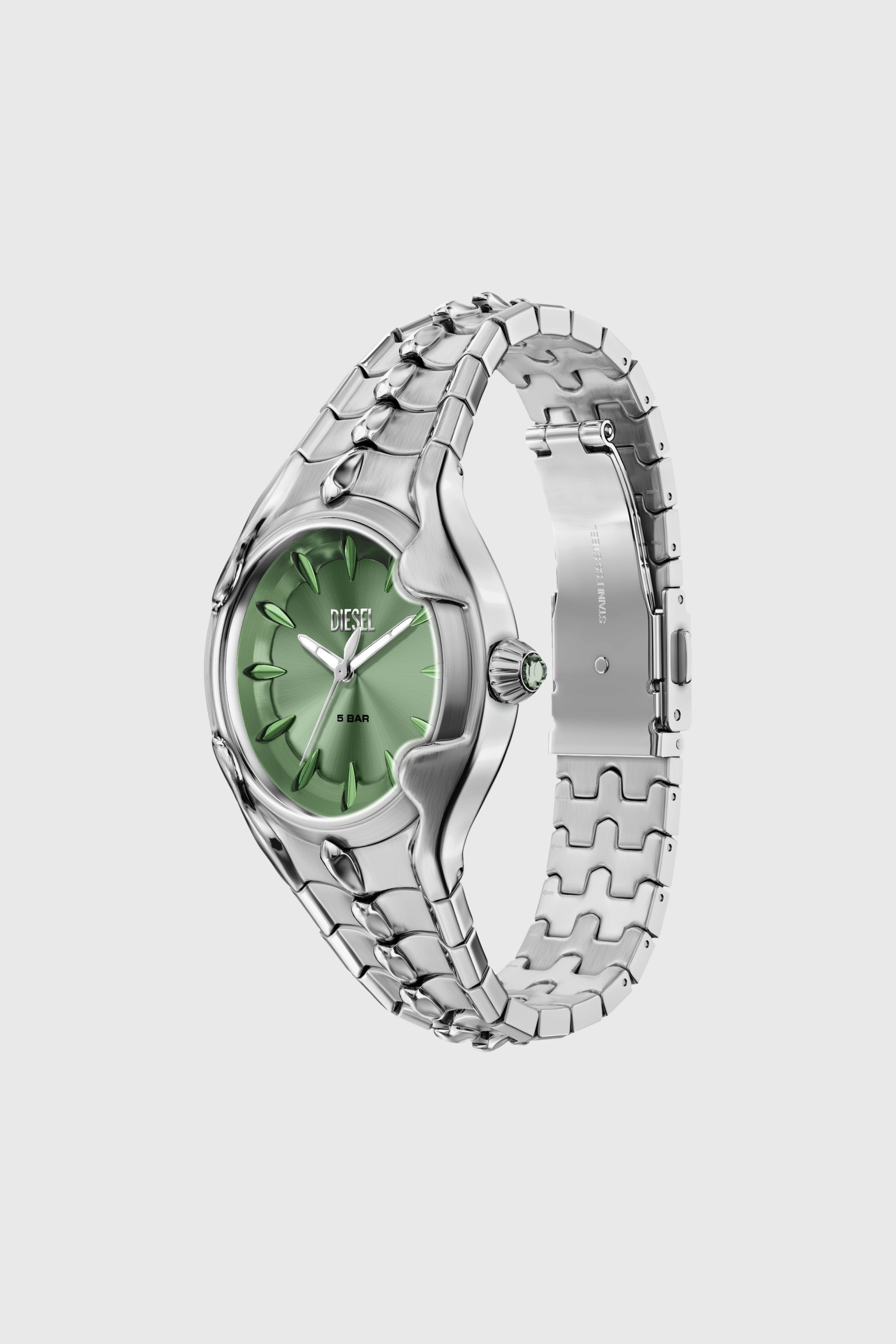 Diesel - DZ5632 WATCH, Reloj Vert de acero inoxidable Hombre in Plateado - 7