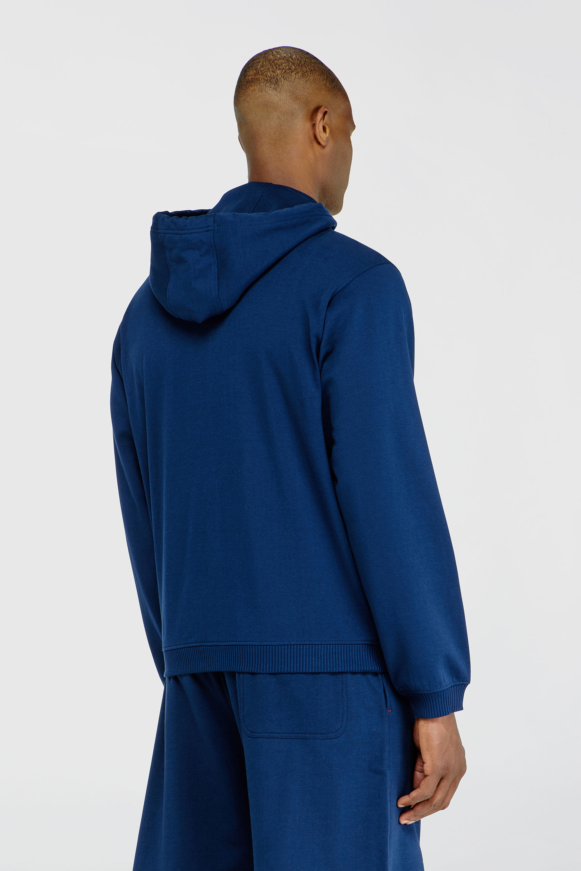 Diesel - JOY-D-CORE, Sudadera con capucha en mezcla de algod&oacute;n afelpado Hombre in Azul marino - 4
