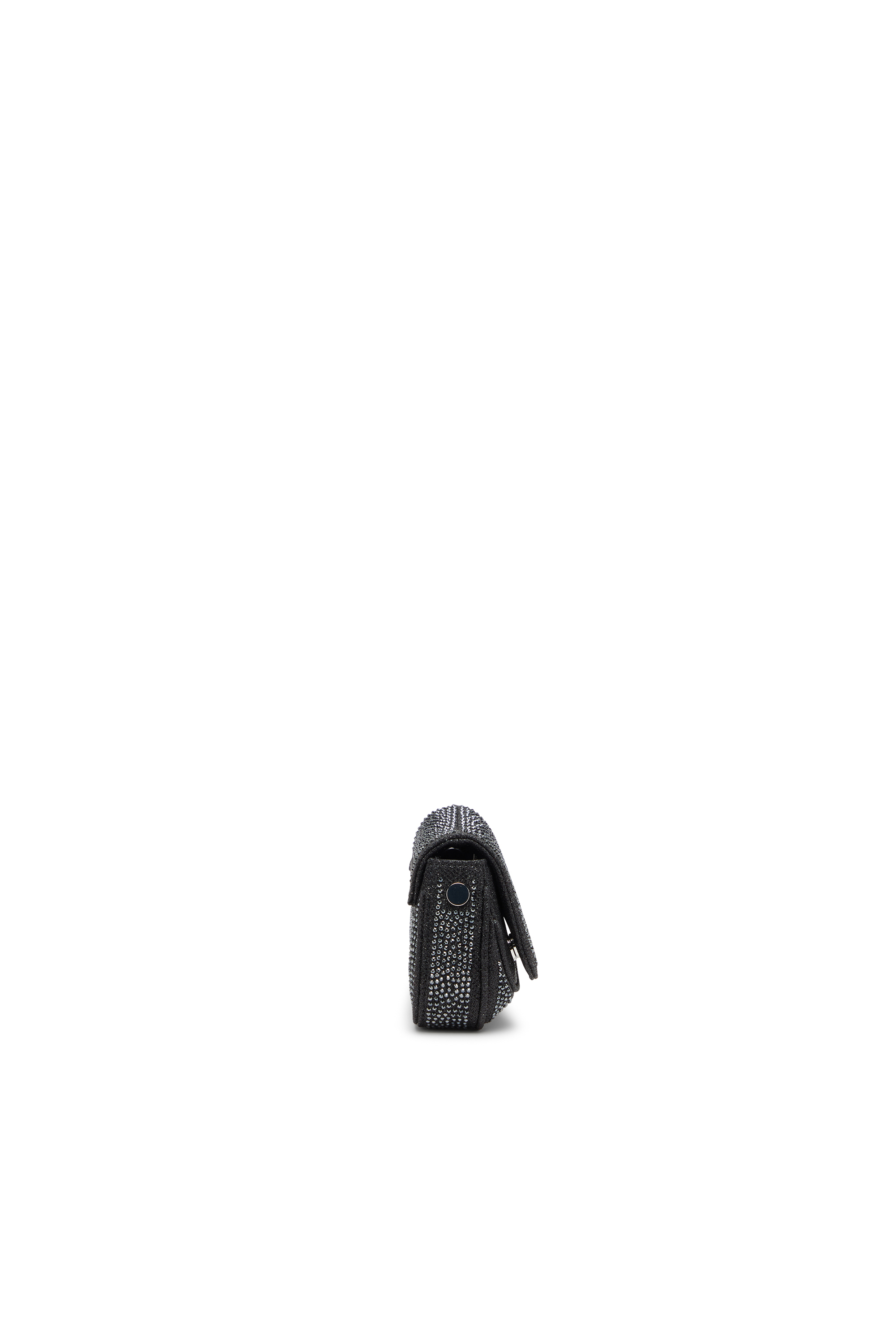 Diesel - PLAY CROSSBODY XS, Play-Bolso bandolera mini en Lurex de cristal Mujer in Negro - 4