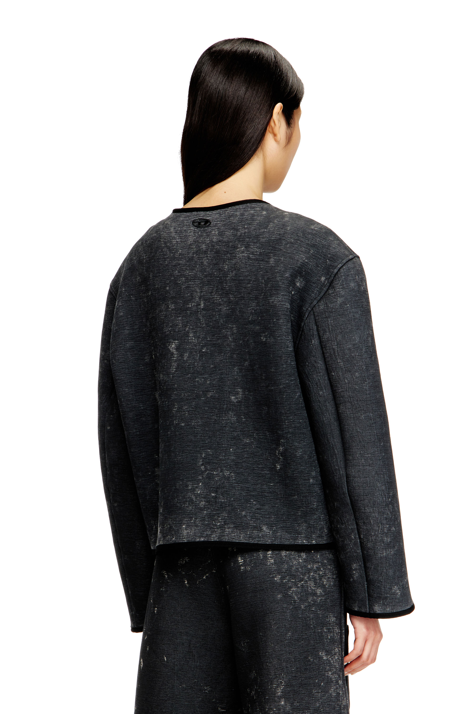 Diesel - G-TES, Chaqueta de buzo con efecto marmoleado y bolsillos Mujer in ToBeDefined - 4