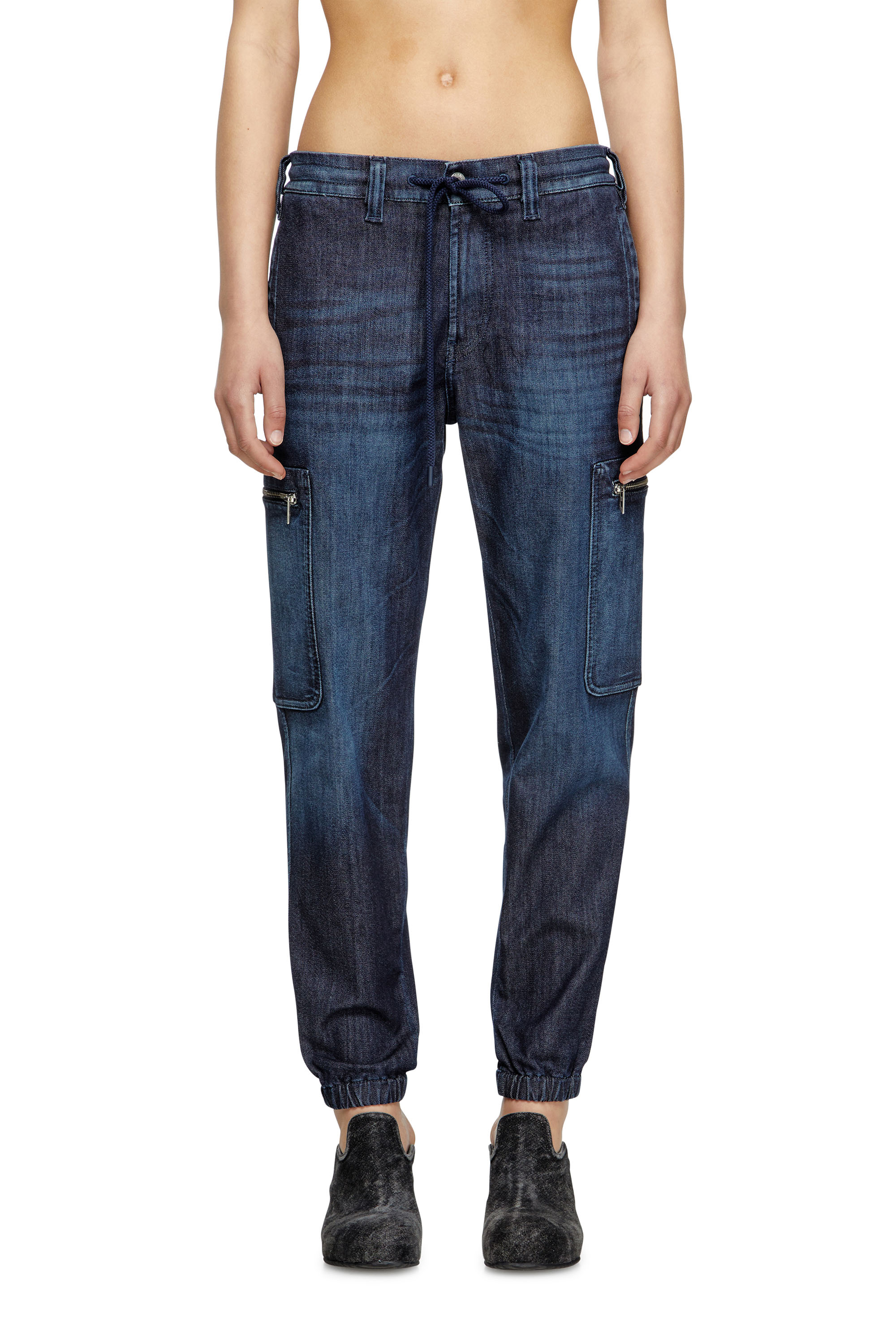 Diesel - Slim D-Lab JoggJeans® 09L11 Unisex, Azul Oscuro - 1