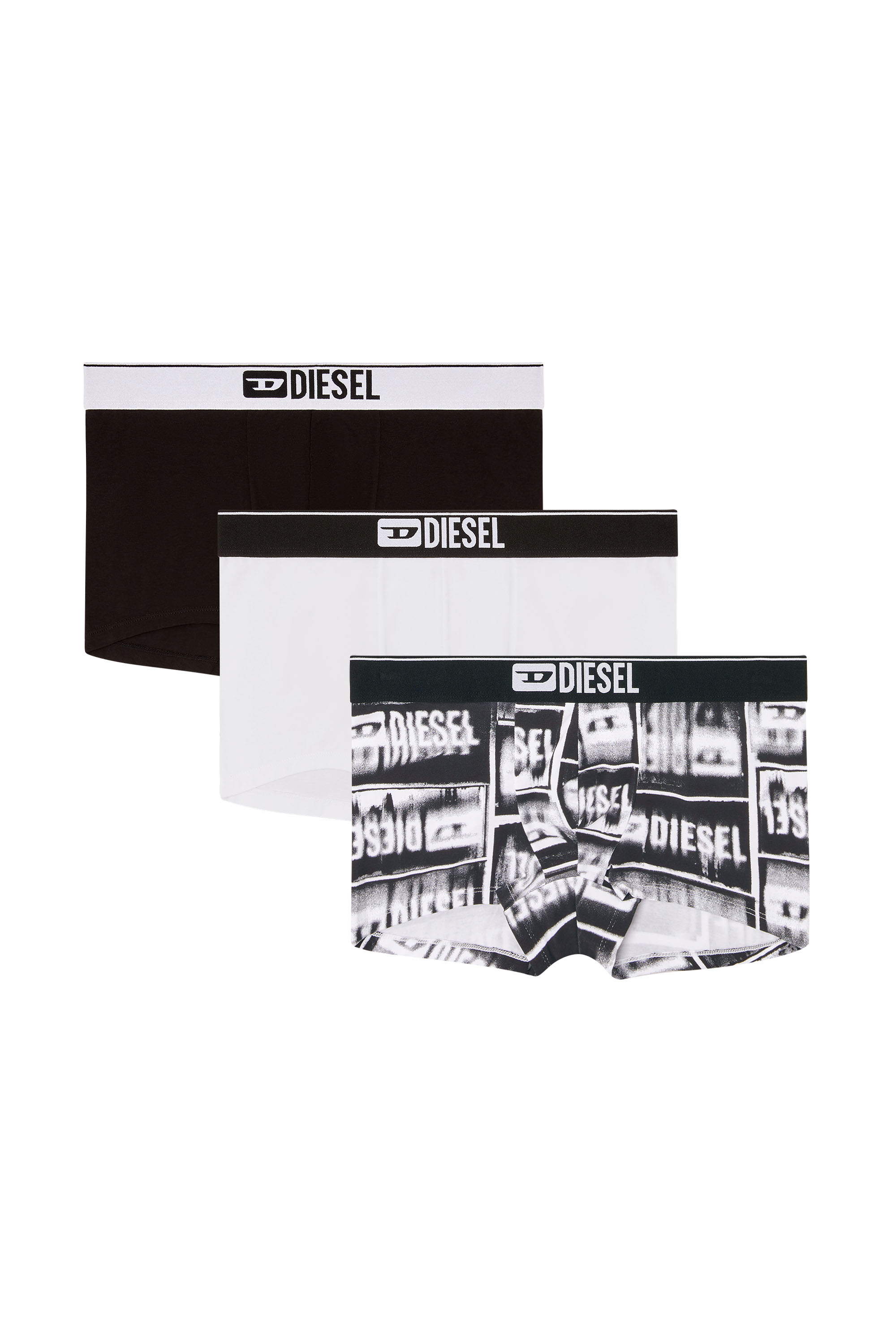 Diesel - DAMIEN-D-BOX-3PACK, Paquete de 3 bóxers en algodón elástico Hombre in Multicolor - 1