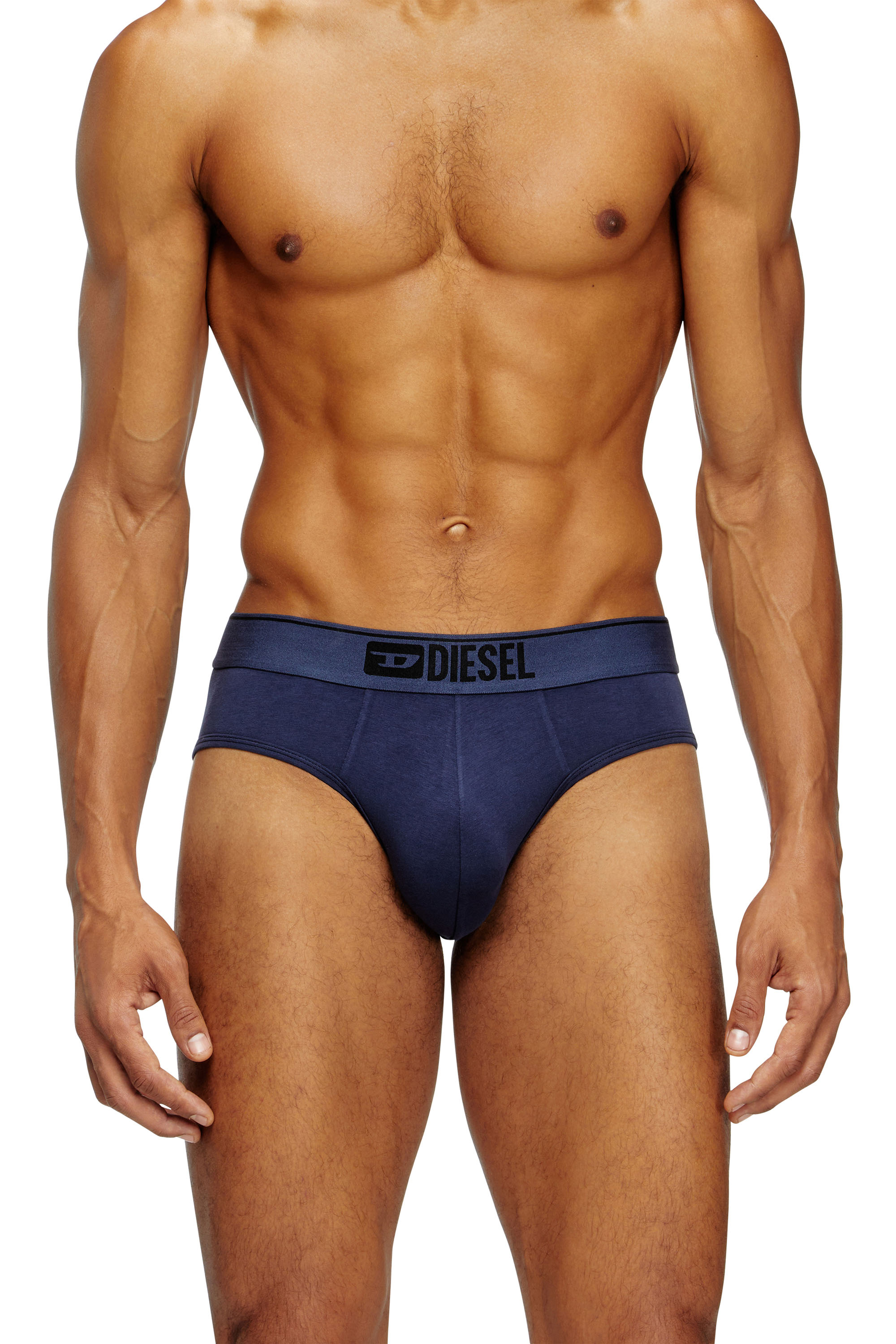 Diesel - UMBR-ANDRETHREEPACK, Paquete de tres slips lisos con logotipo Hombre in Multicolor - 2