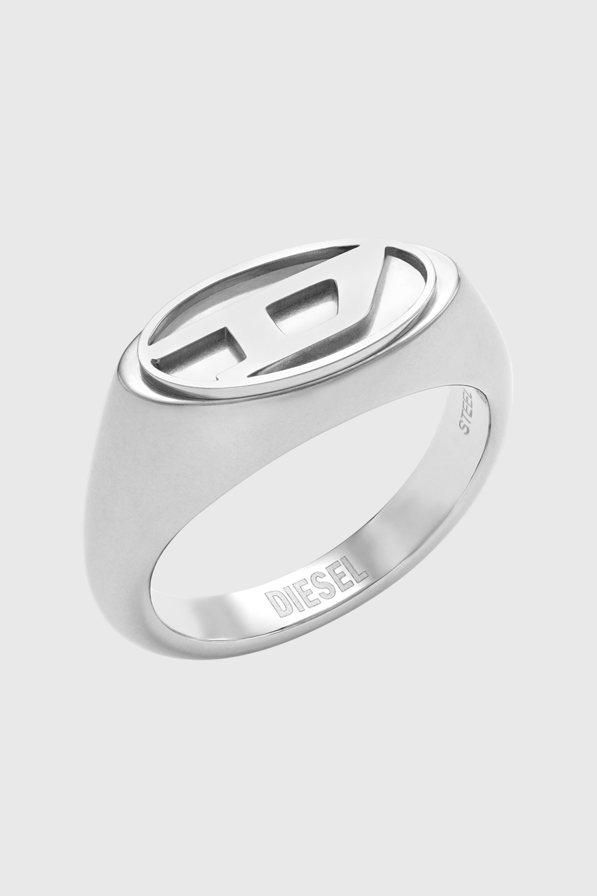 Diesel - DX1475, Unisex's Stainless steel signet ring in Silver - 1