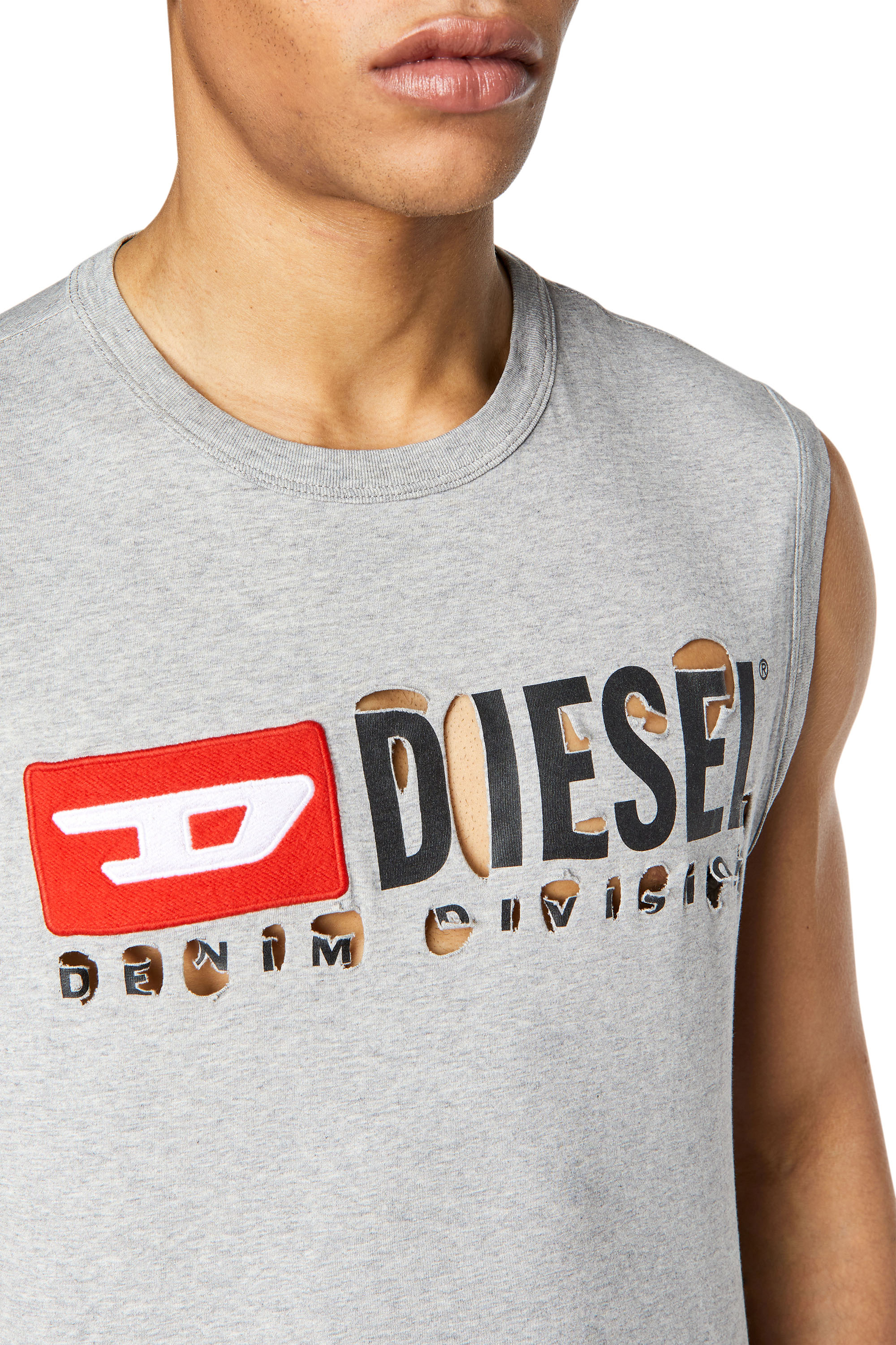 Diesel - T-BISCO-DIVSTROYED, Gris - Image 3