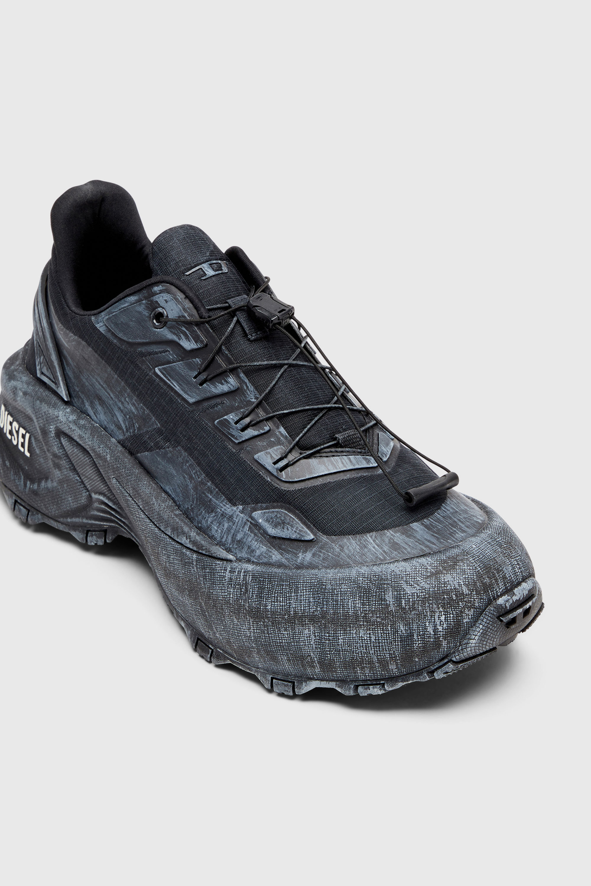 Diesel - D-CAGE RUNNER, D-Cage Runner-Zapatillas gruesas en ripstop Hombre in Negro - 6