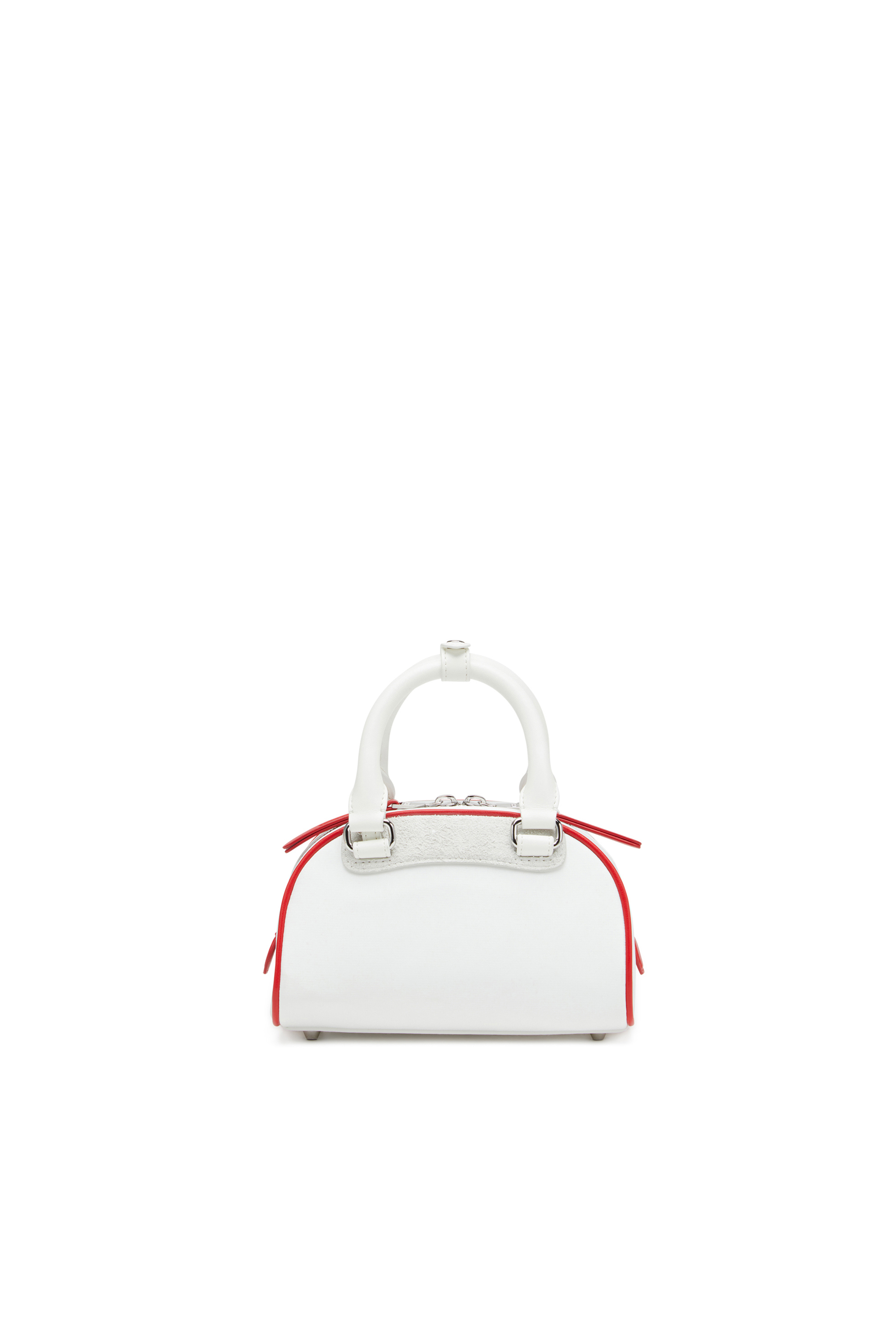 Diesel - 1DR DOME CROSSBODY, 1DR Dome-Mini bolso de bloques de color tipo bowling Mujer in Blanco - 3
