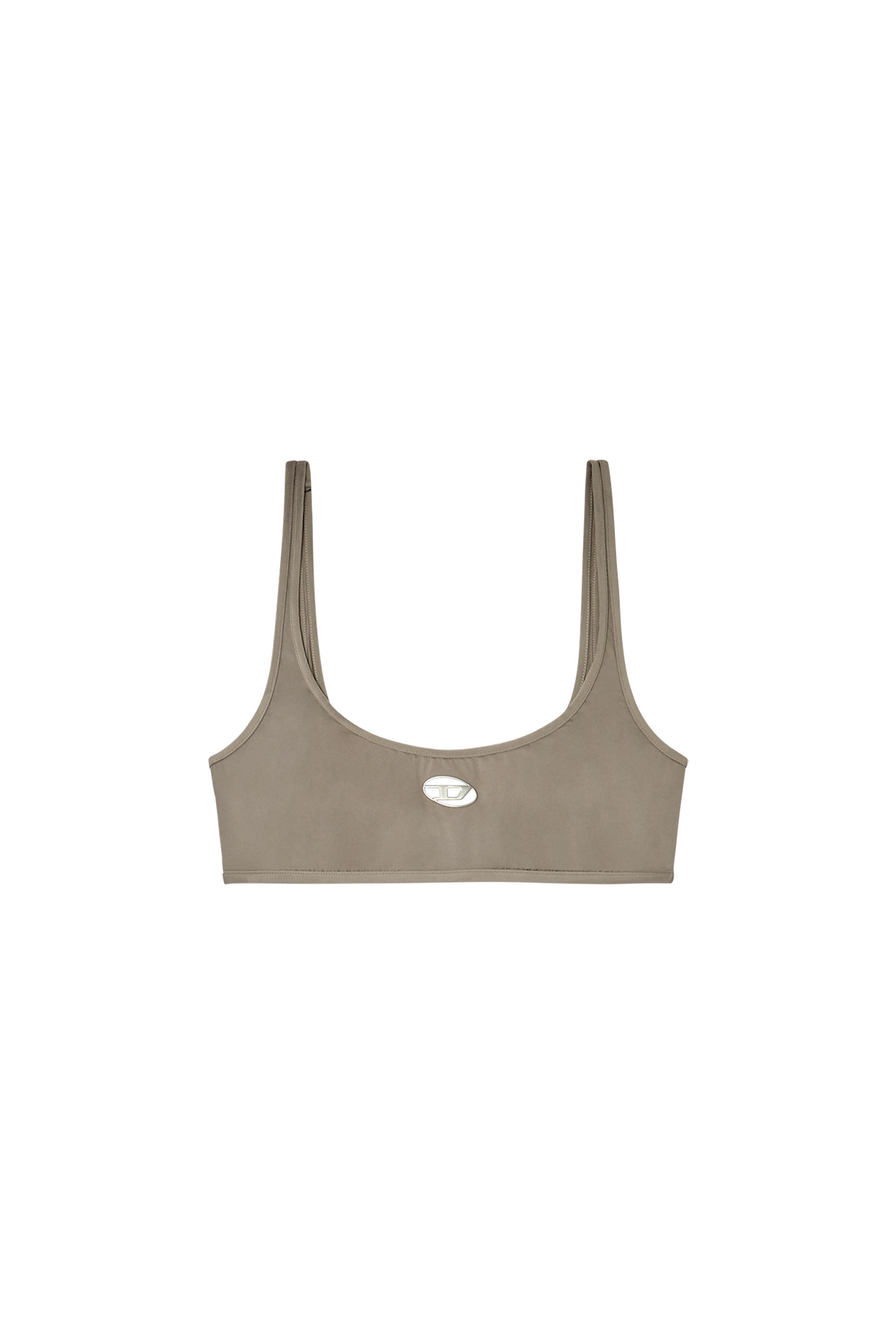 Diesel - KELSI-UTLT, Bralette de encaje jacquard con Oval D Mujer in Marrón - 4