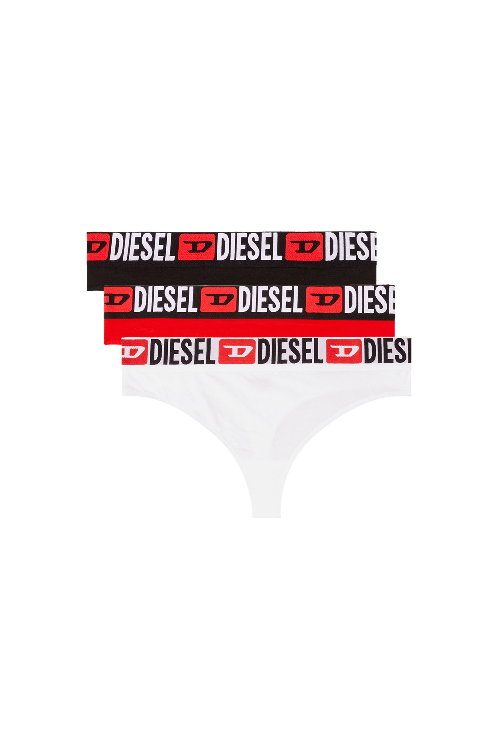 Diesel - UFST-STARS-THREEPACK, Paquete de 3 tangas con cintura con logotipo Mujer in Multicolor - 1