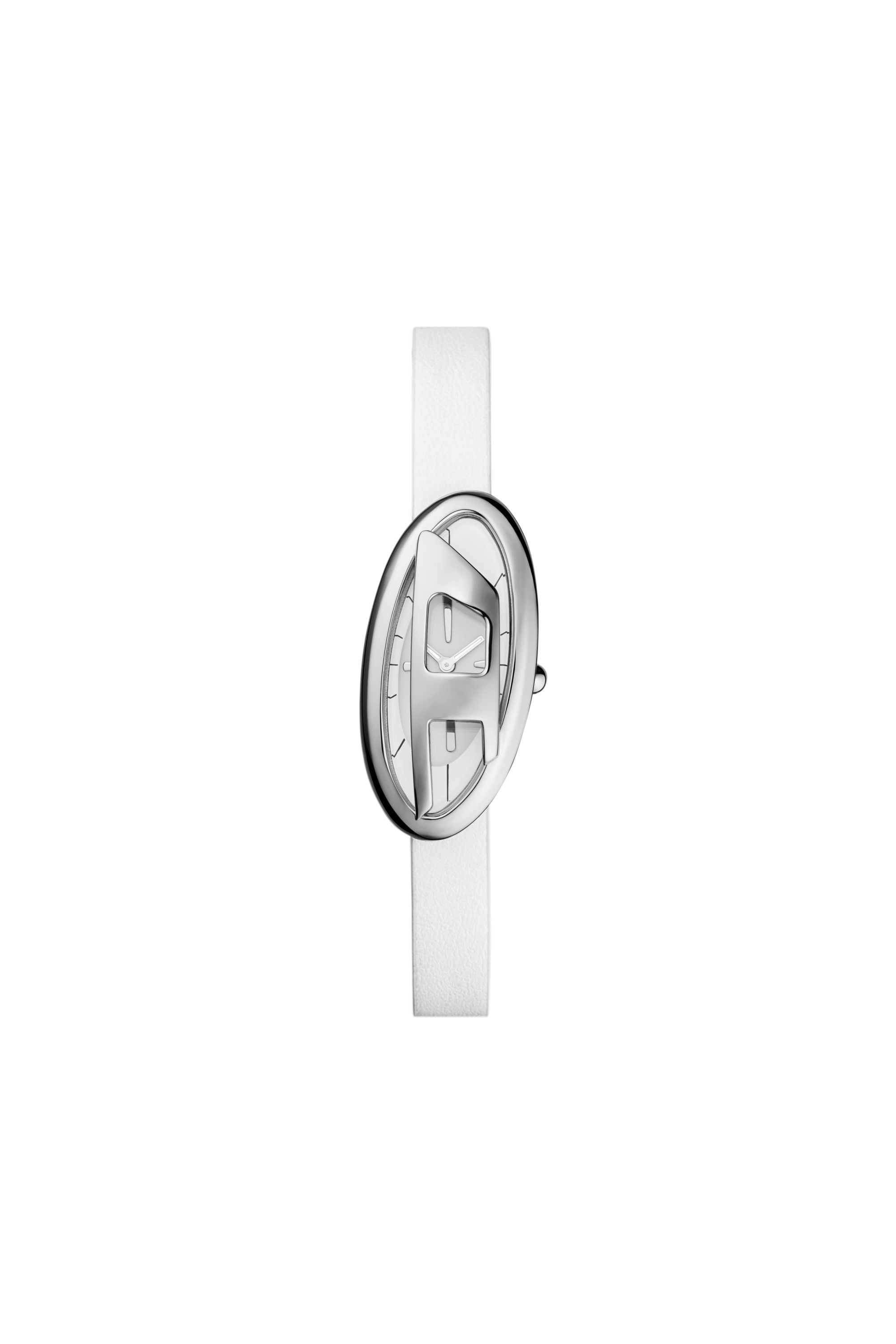 Diesel - DZ5613 WATCH, Reloj D-Era de cuero blanco con movimiento de dos agujas Mujer in Blanco - 1