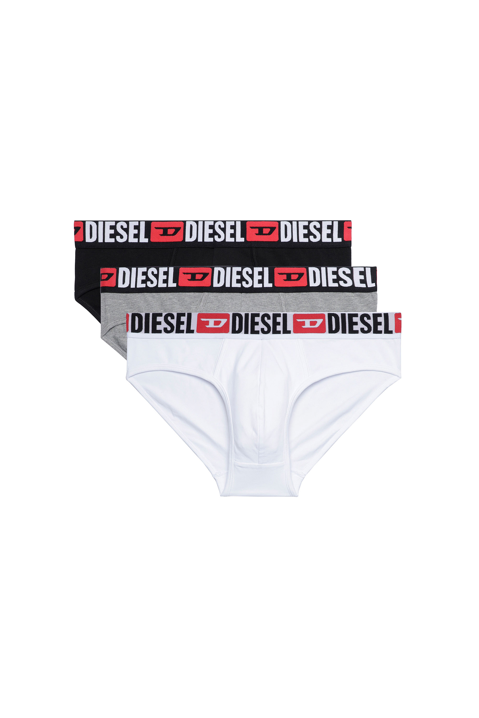 Diesel - UMBR-ANDRETHREEPACK, Set de tres calzoncillos de slip de color liso Hombre in Multicolor - 1