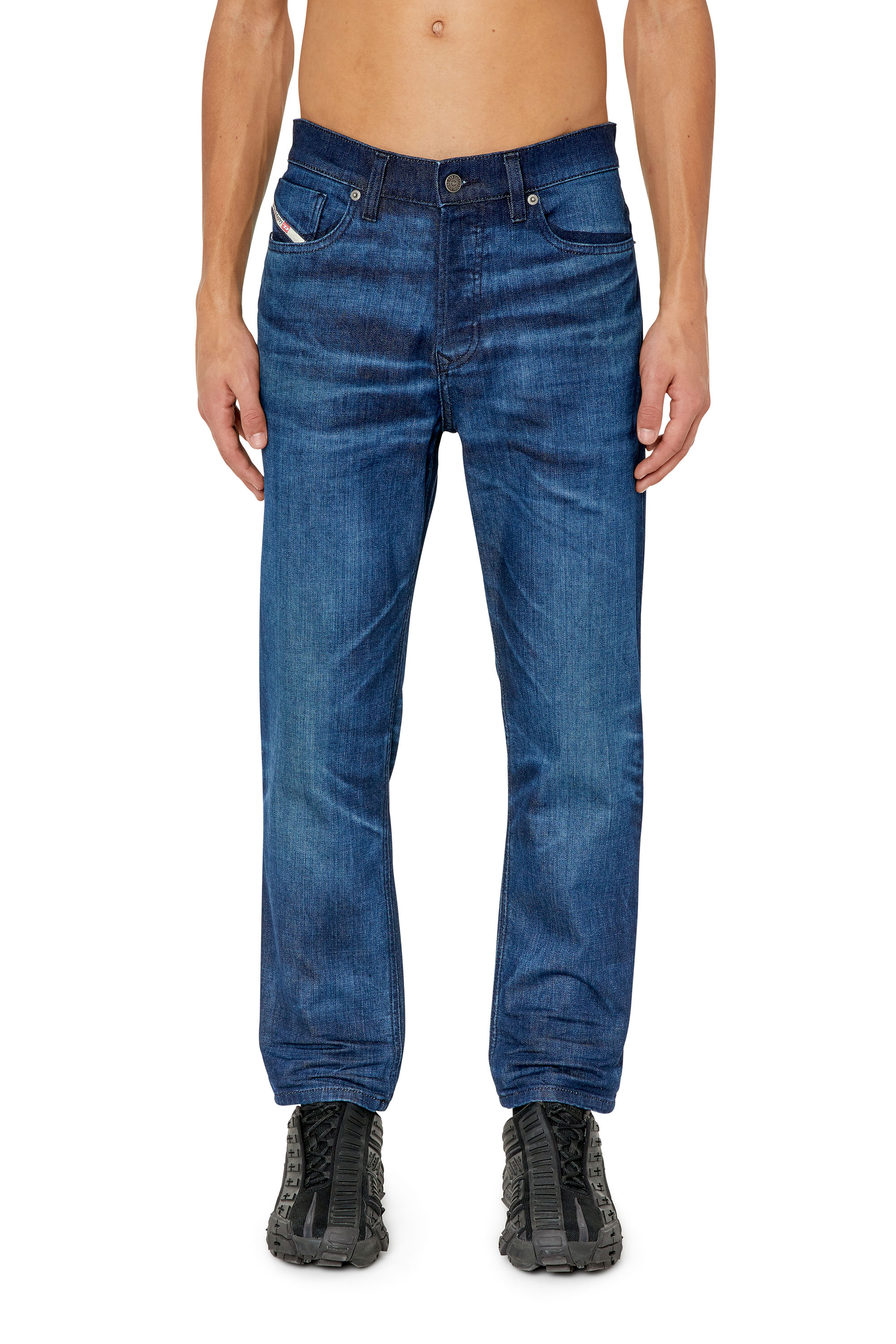 Diesel - 2005 D-FINING 0TFAT Tapered Jeans, Azul Oscuro - Image 1