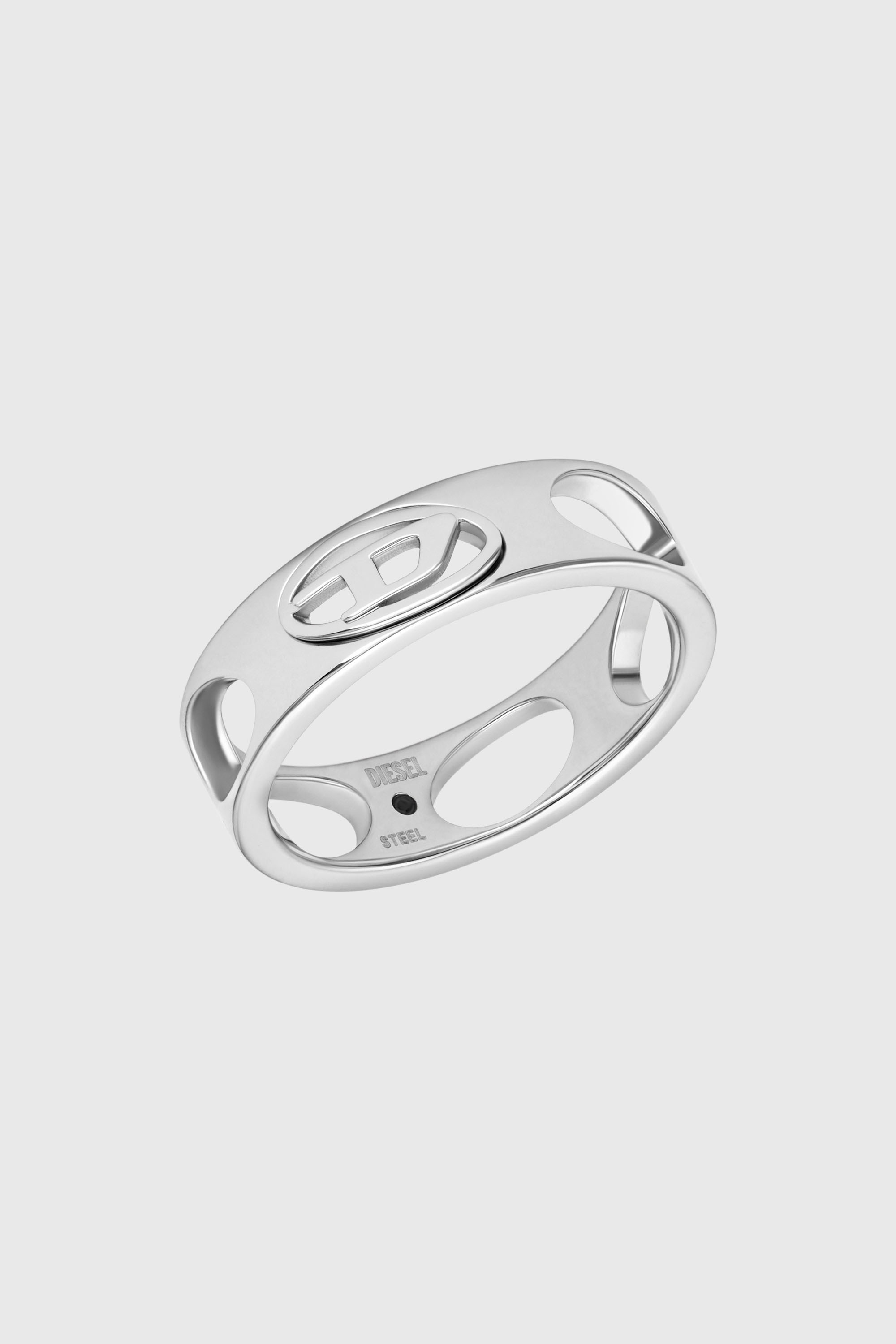 Diesel - DX166540 JEWELLERY, Anillo de banda de acero inoxidable Unisex in Plateado - 1