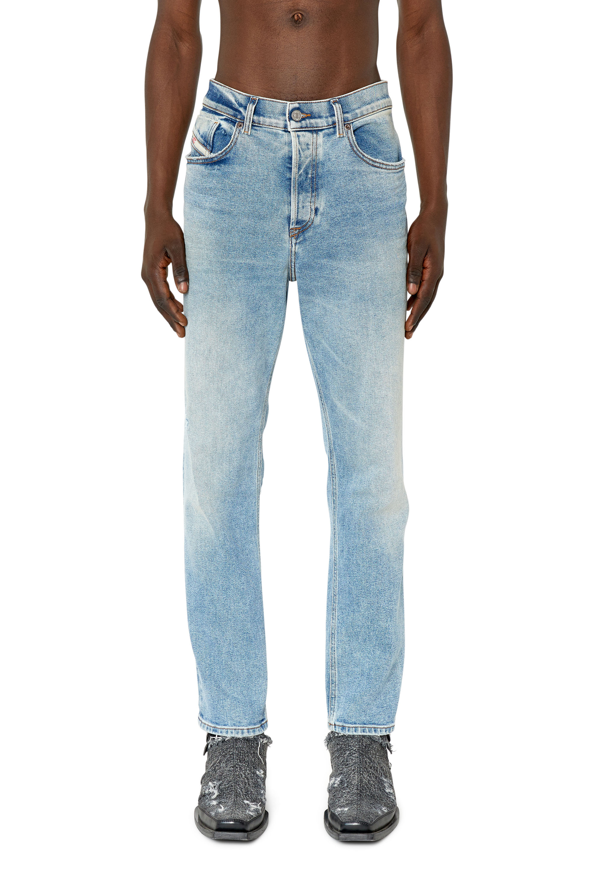 Diesel - 2005 D-FINING 09E86 Tapered Jeans, Azul Claro - Image 1