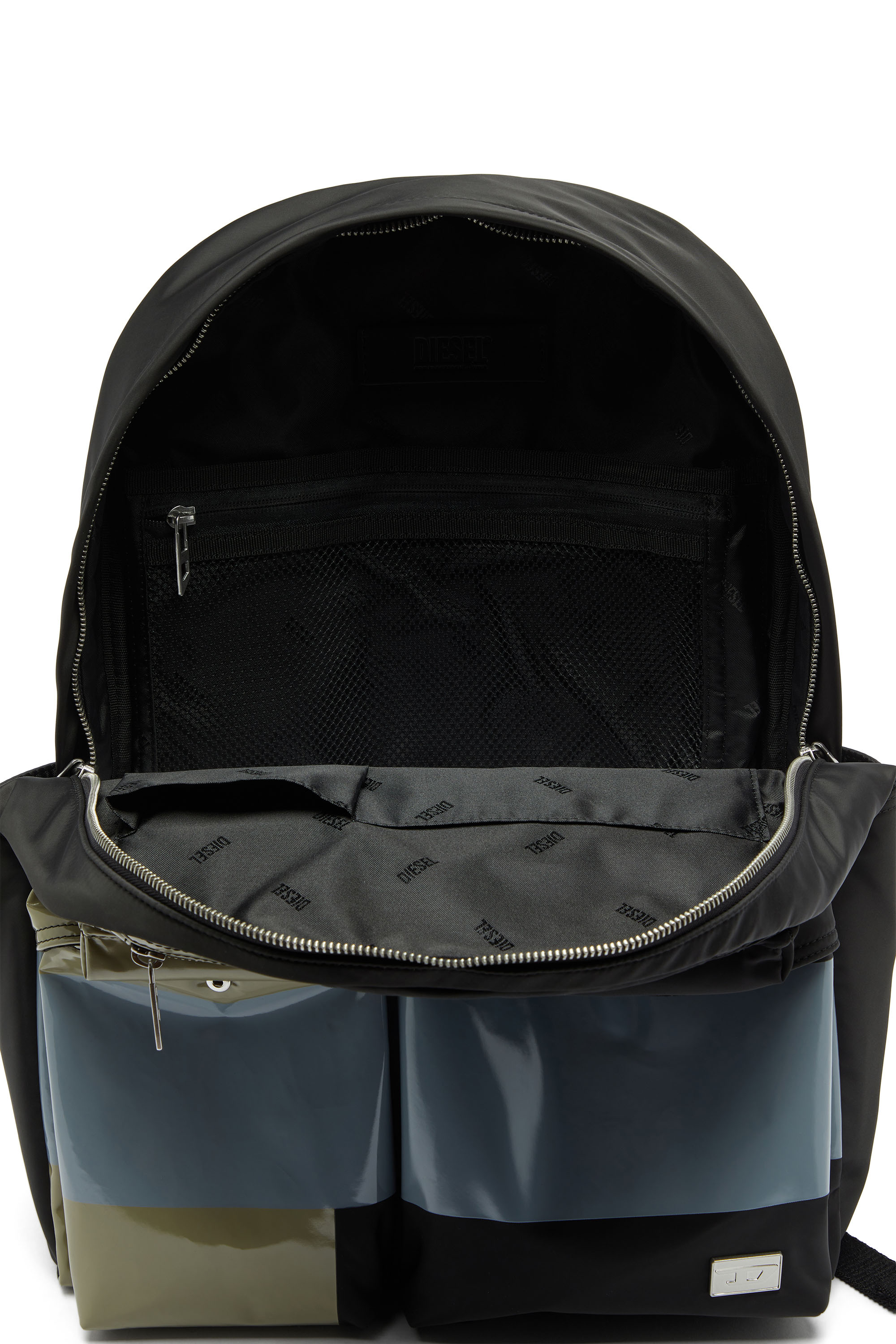 Diesel - MULTI-PKTS BACKPACK X, Multi-Pkts - Mochila color block con m&uacute;ltiples bolsillos Unisex in Multicolor - 3