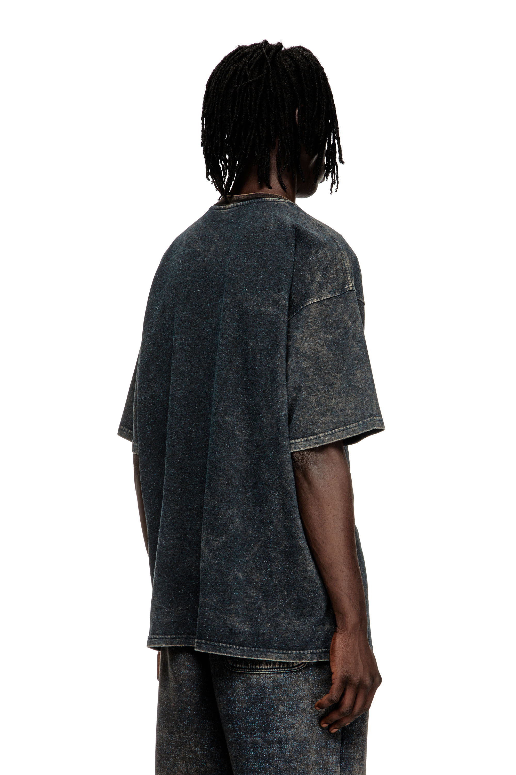 Diesel - T-BOXT-T4, Camiseta de jersey vanisèe con logo Hombre in Negro - 4