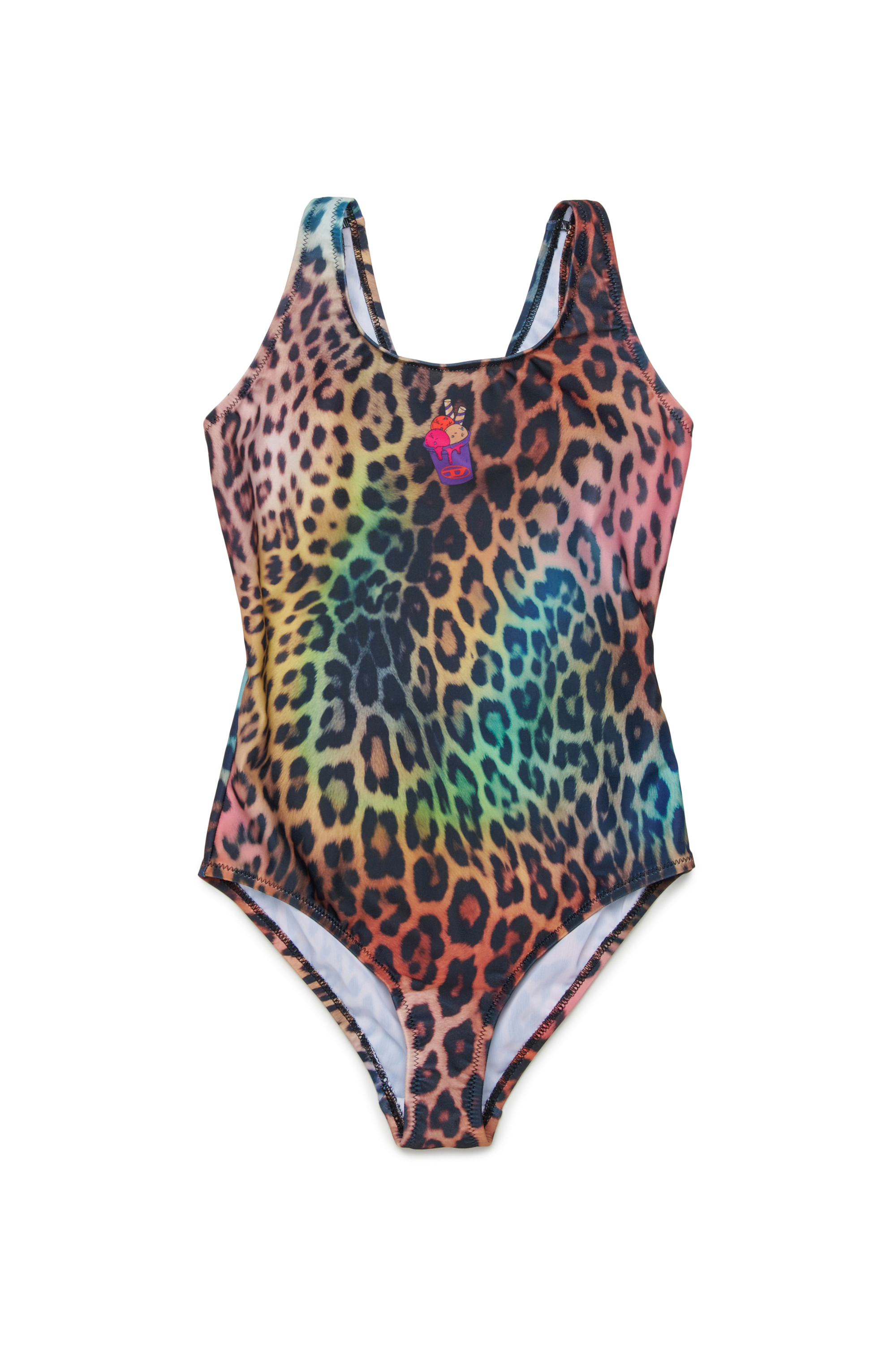 Diesel - MILEOPY, Ba&ntilde;ador con estampado animal multicolor Mujer in Multicolor - 1