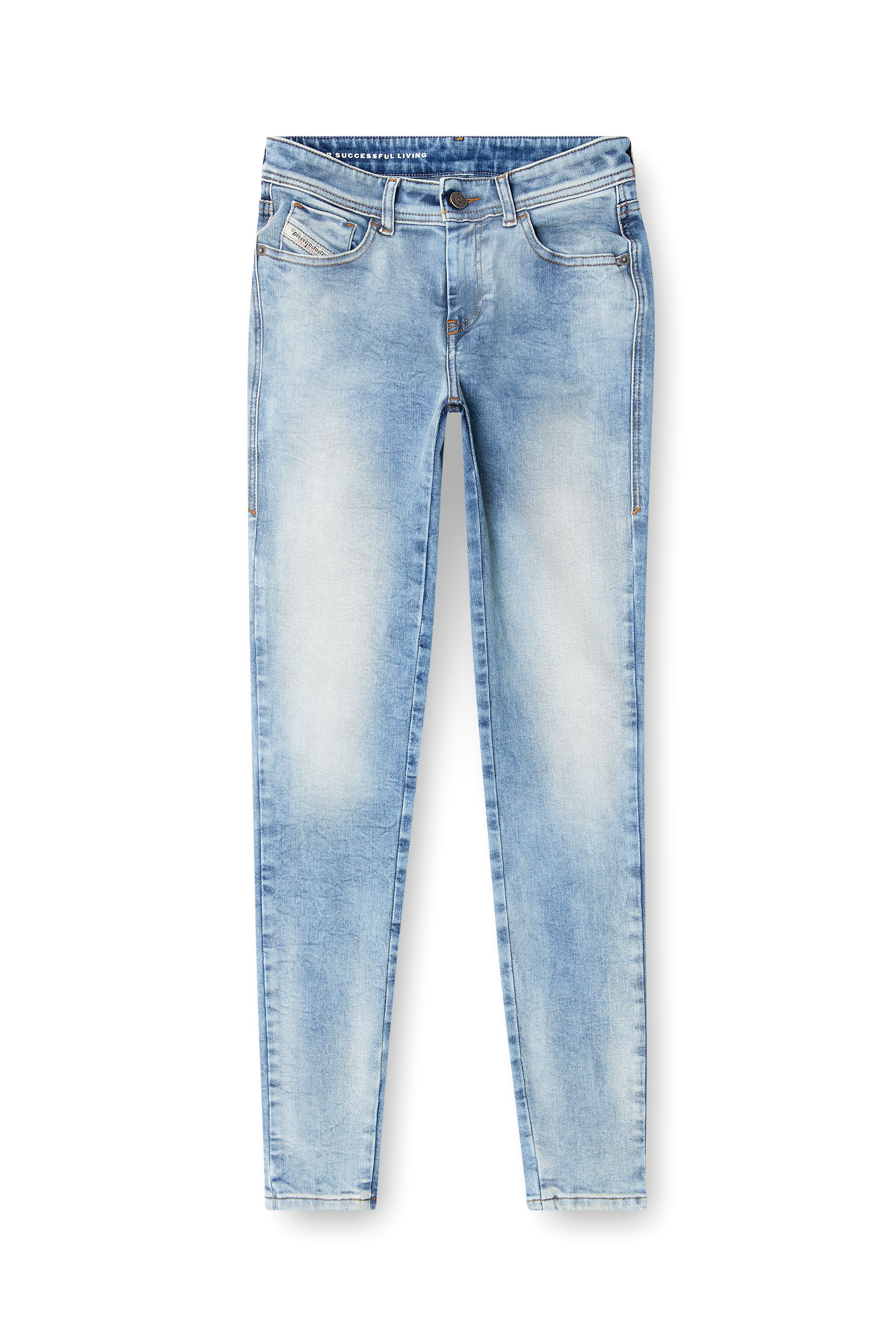 Diesel - Skinny Jeans 2017 Slandy 09K72 Mujer, Azul Claro - 2