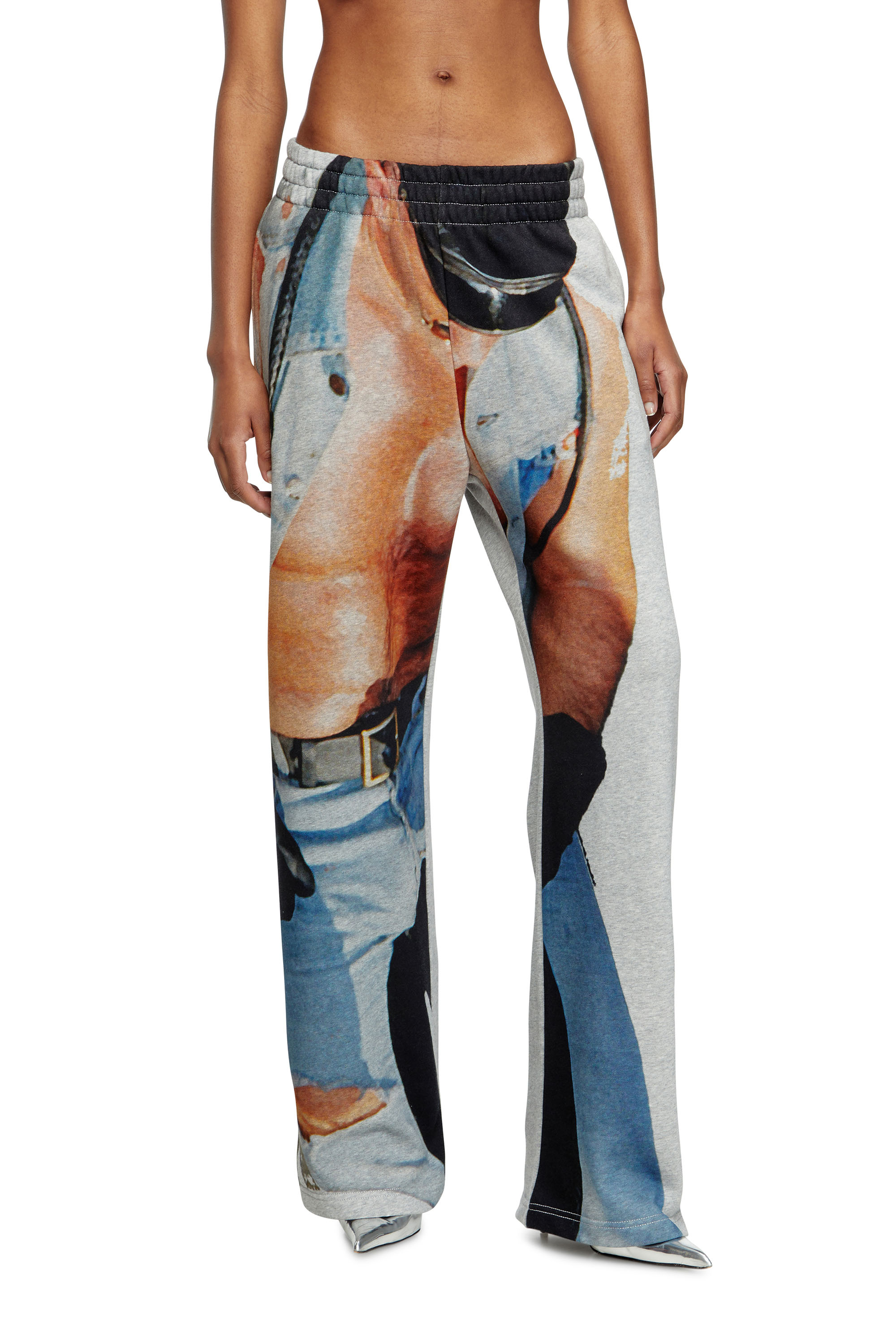 Diesel - PR-P-MARTAINS-TOM25, Pantalones deportivos con estampado gráfico Unisex in Gris - 5