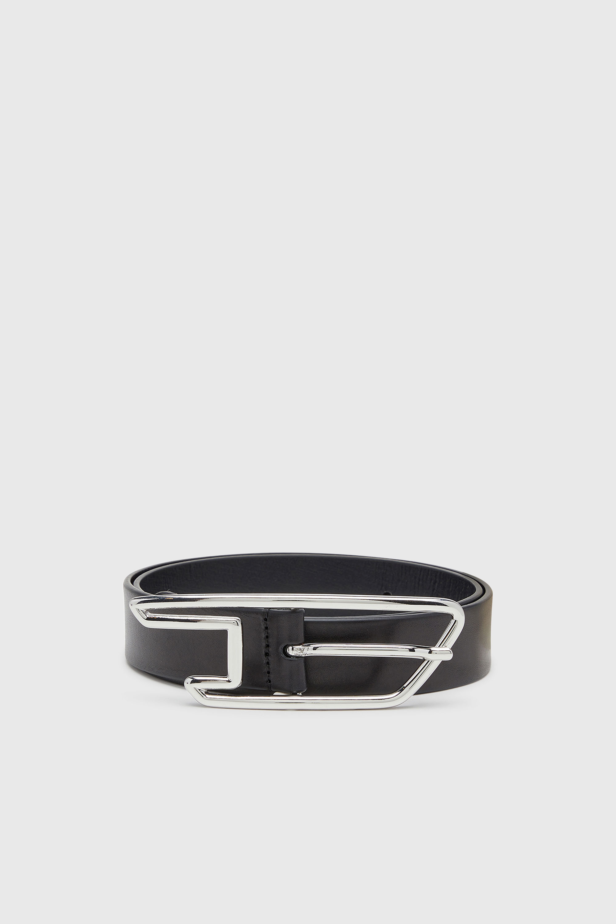 Diesel - B-D LINE W 30, Cintur&oacute;n 3 cm en piel pull-up Mujer in Negro - 1