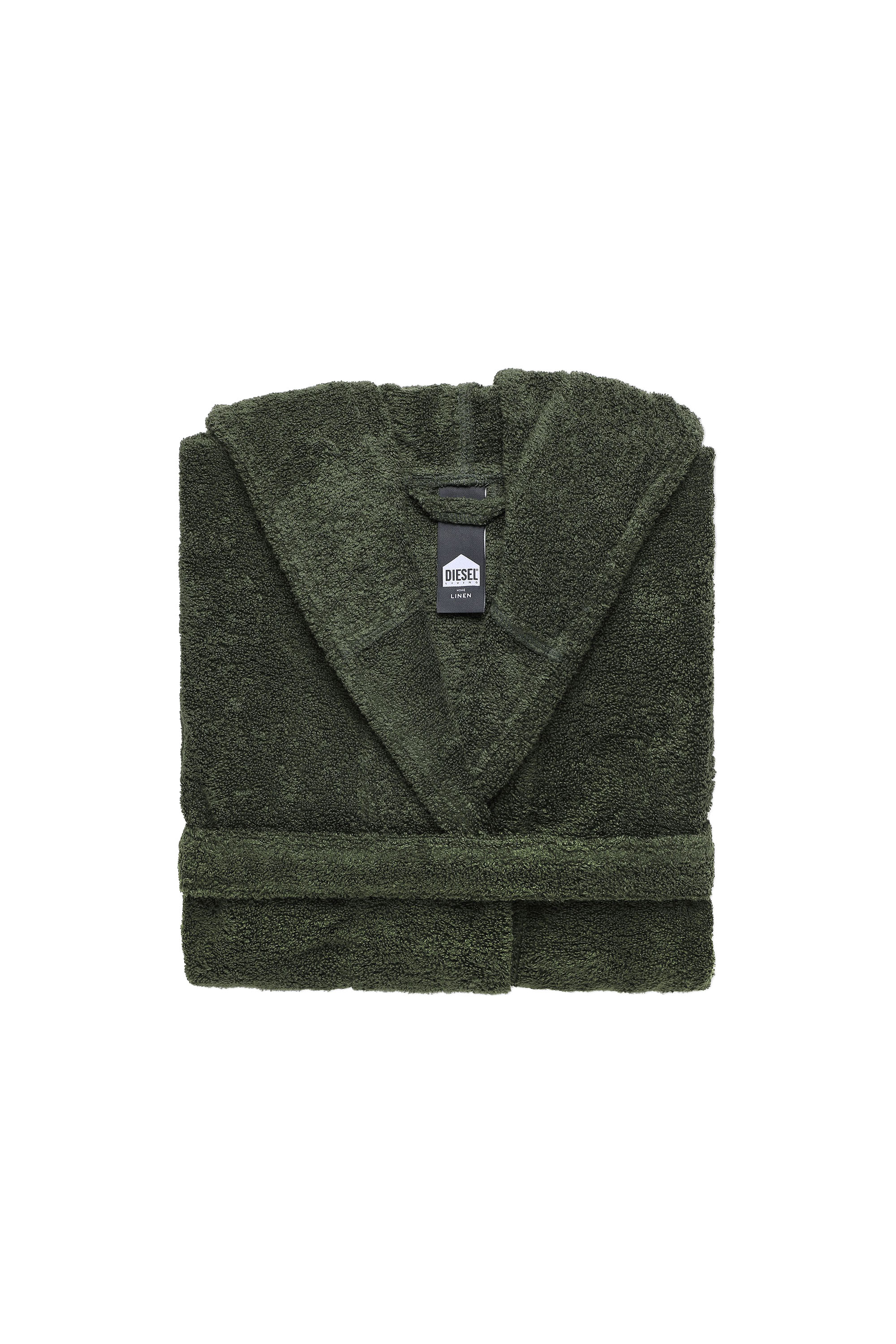 Diesel - ACC  SPORT LOGO CAP L/XL, Bata de baño con capucha SPORT LOGO, L/XL Unisex in Verde - 1