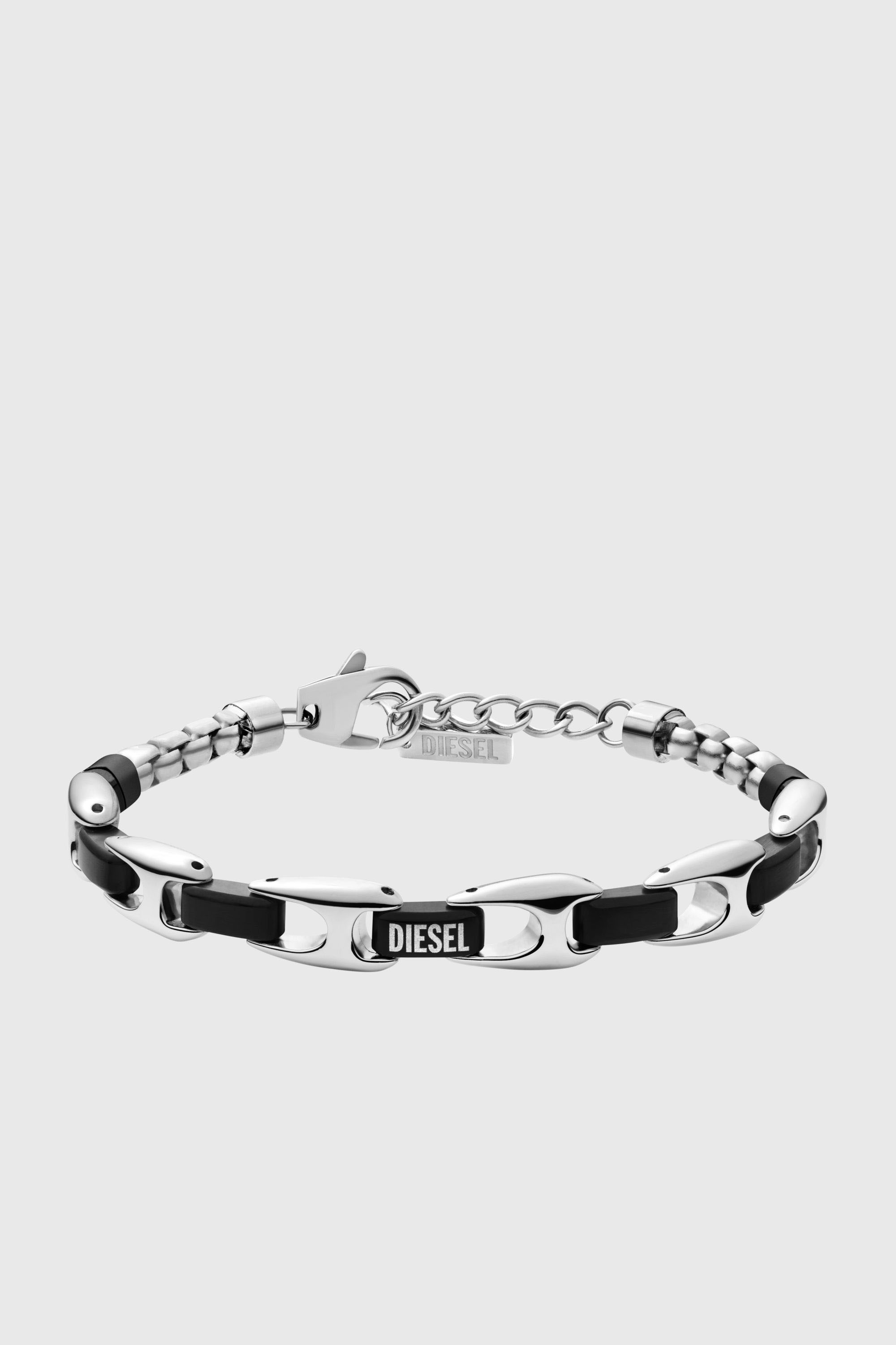 Diesel - DX1634931 JEWELLERY, Pulsera de cadena bicolor de acero inoxidable Unisex in Plateado - 1