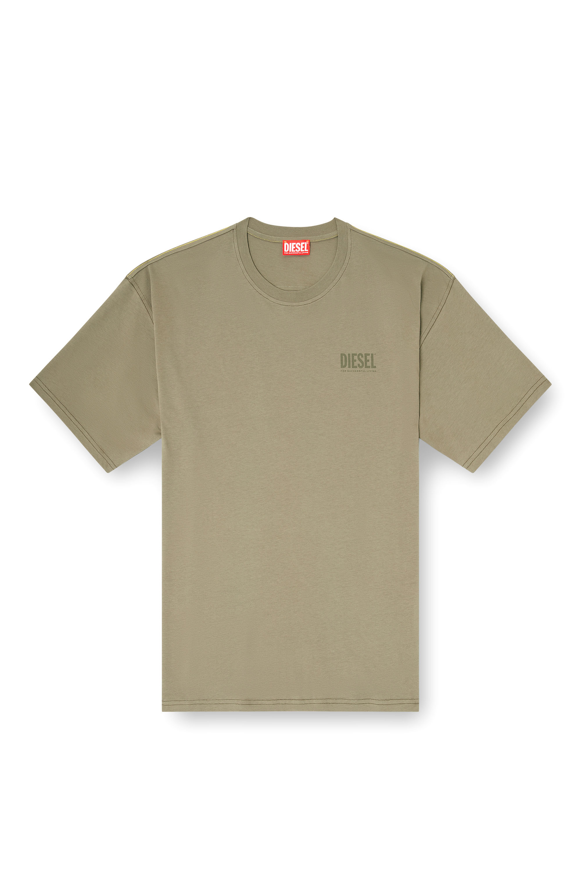 Diesel - T-BOXT-V8, Camiseta de corte relajado con estampado de camuflaje en la espalda Hombre in Verde - 3