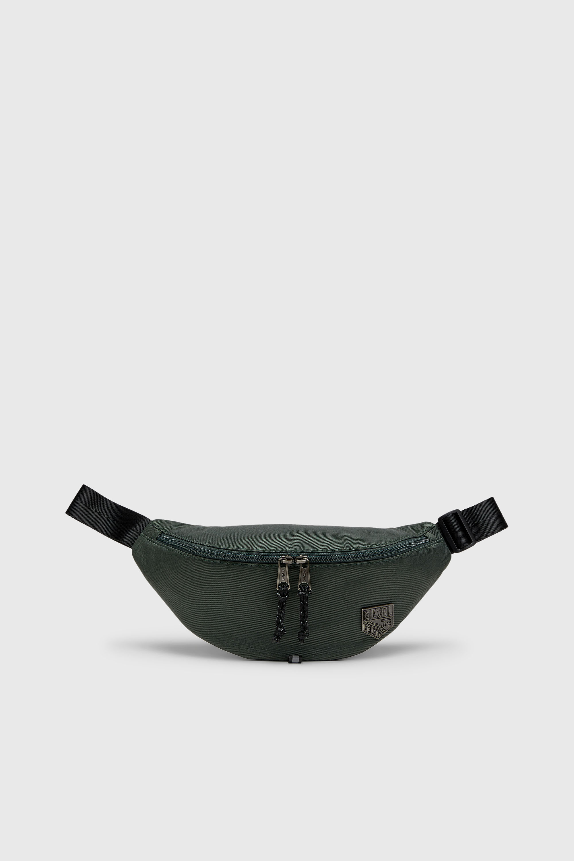Diesel - D-PACK BELTBAG X, D-Pack - Bolso ri&ntilde;onera de nylon con logo emblema Unisex in Verde - 1