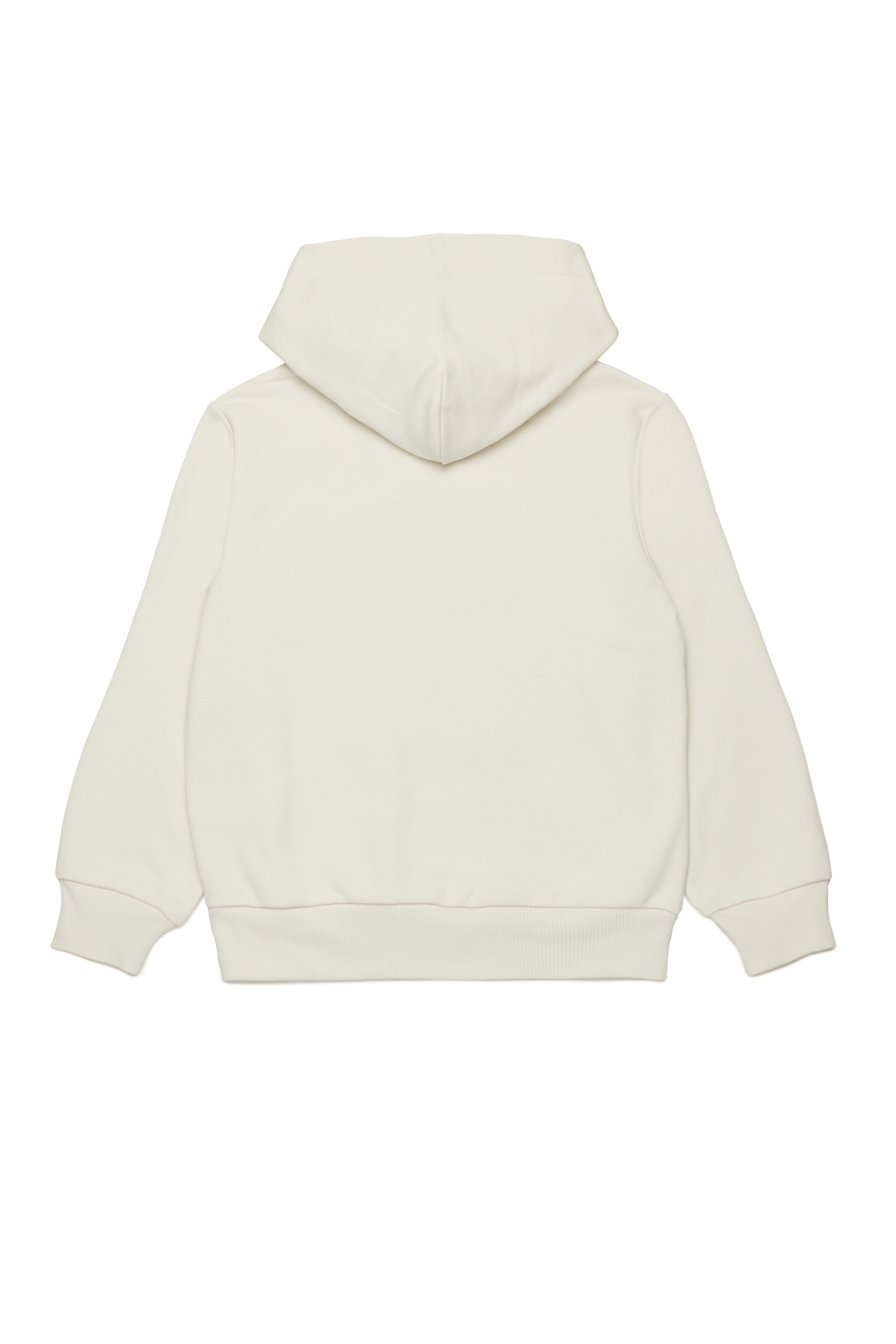 Diesel - SBIGOVALHOOD OVER, Sudadera con capucha y logotipo Oval D en relieve Hombre in Blanco - 2