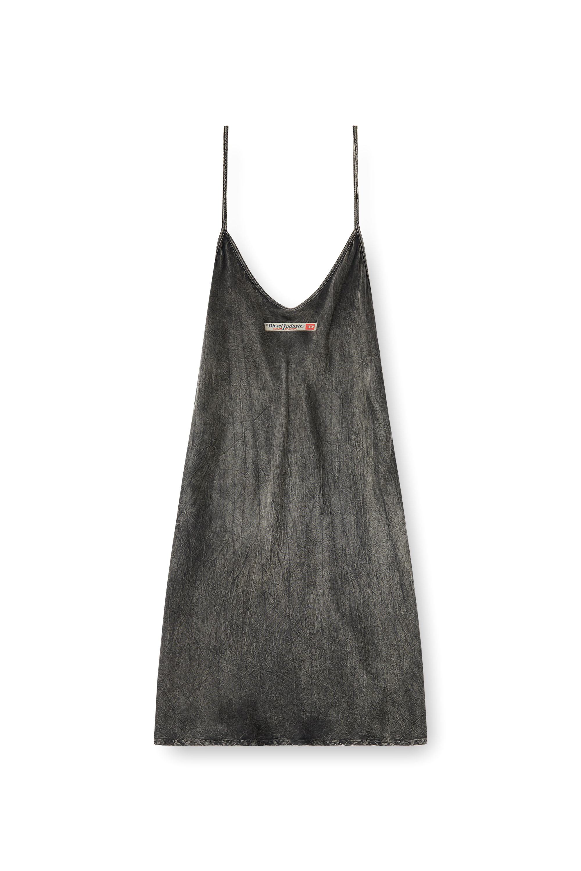 Diesel - CASSIDY-DNM, Vestido lencero de viscosa con tirantes finos Mujer in ToBeDefined - 2