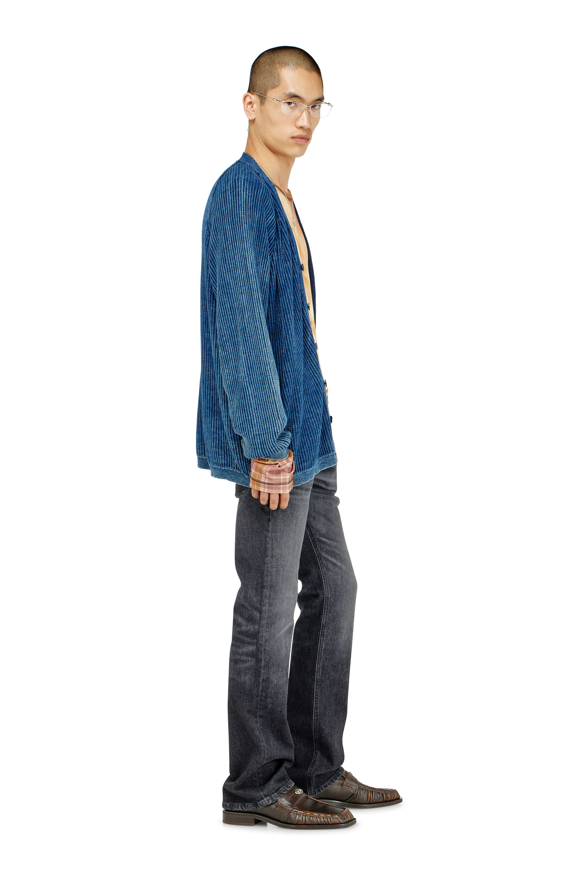 Diesel - Bootcut Jeans 2007 Zatiny 09N48 Hombre, Negro/Gris oscuro - 2
